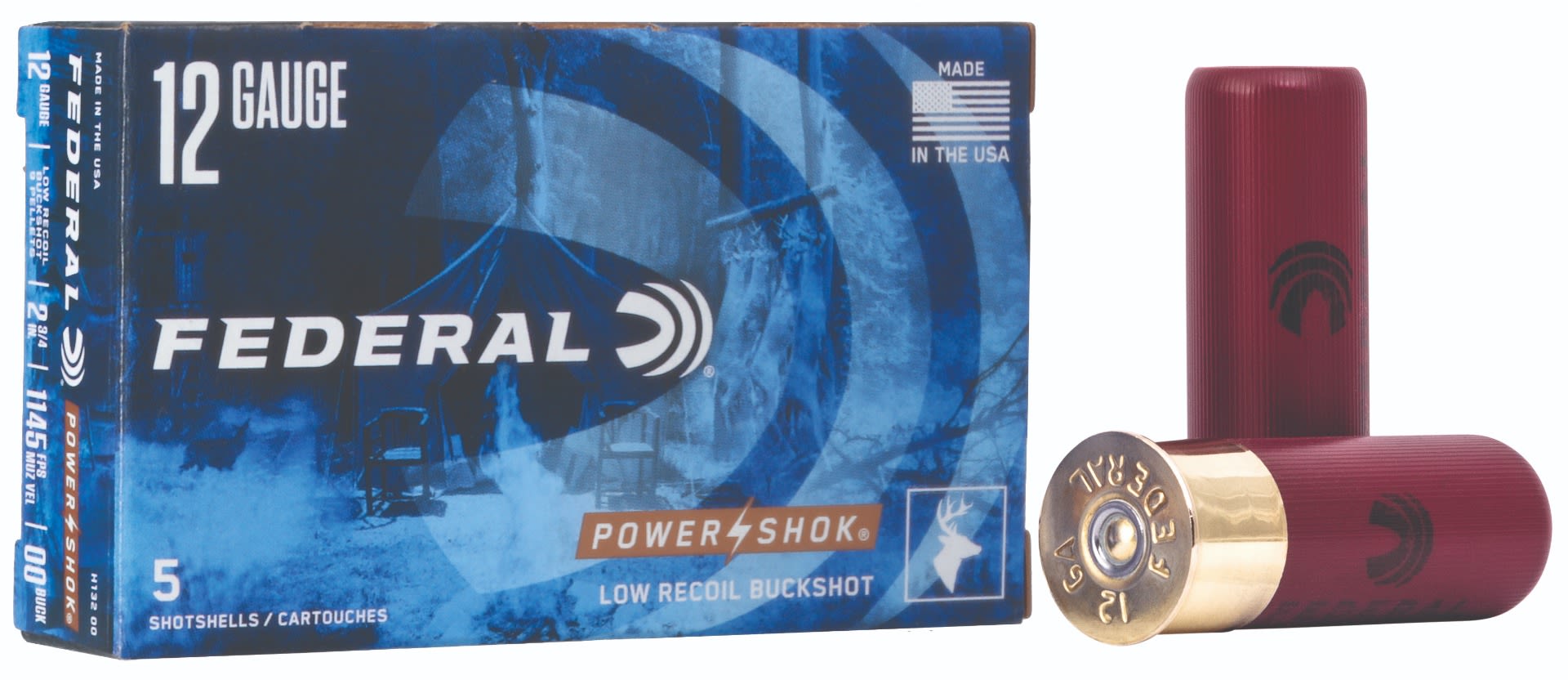 Federal Power-Shok Buckshot PR 12 Ga 2.75