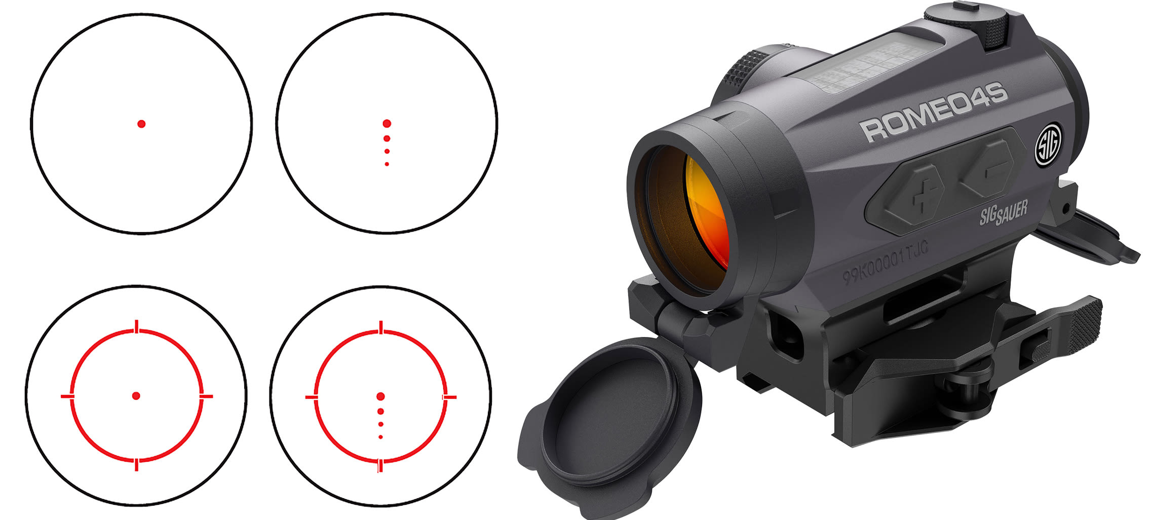 Sig Sauer ROMEO4S Compact 1x20mm Red Dot Sight