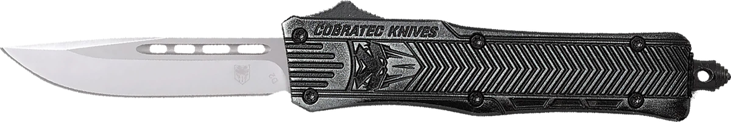 CobraTec Small Stonewash CTK-1 Drop Point Out The Front