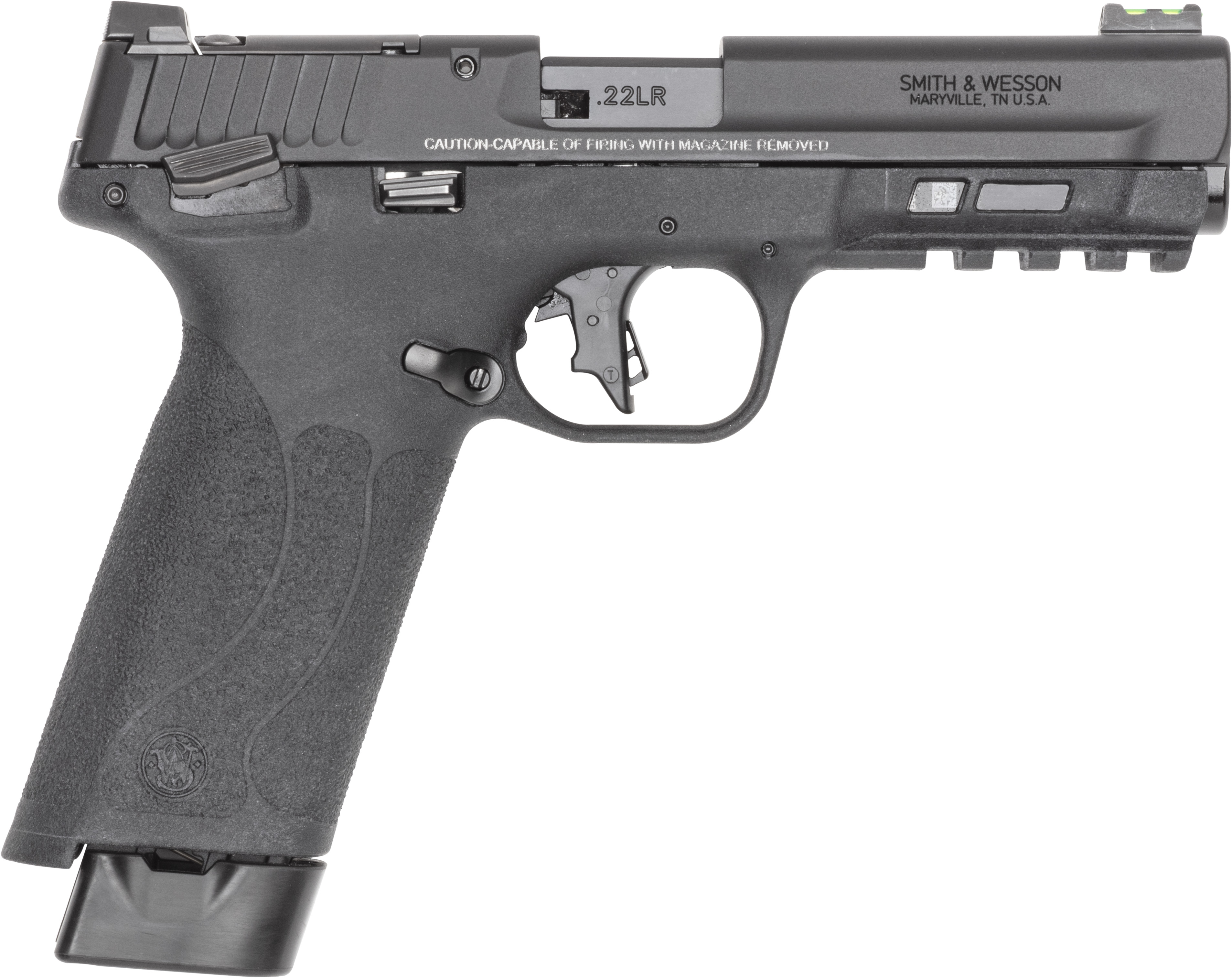 M&P 22X Handgun .22 LR 20rd Magazines(2) 4.1" Barrel White Dot Sights Thumb Safety Black