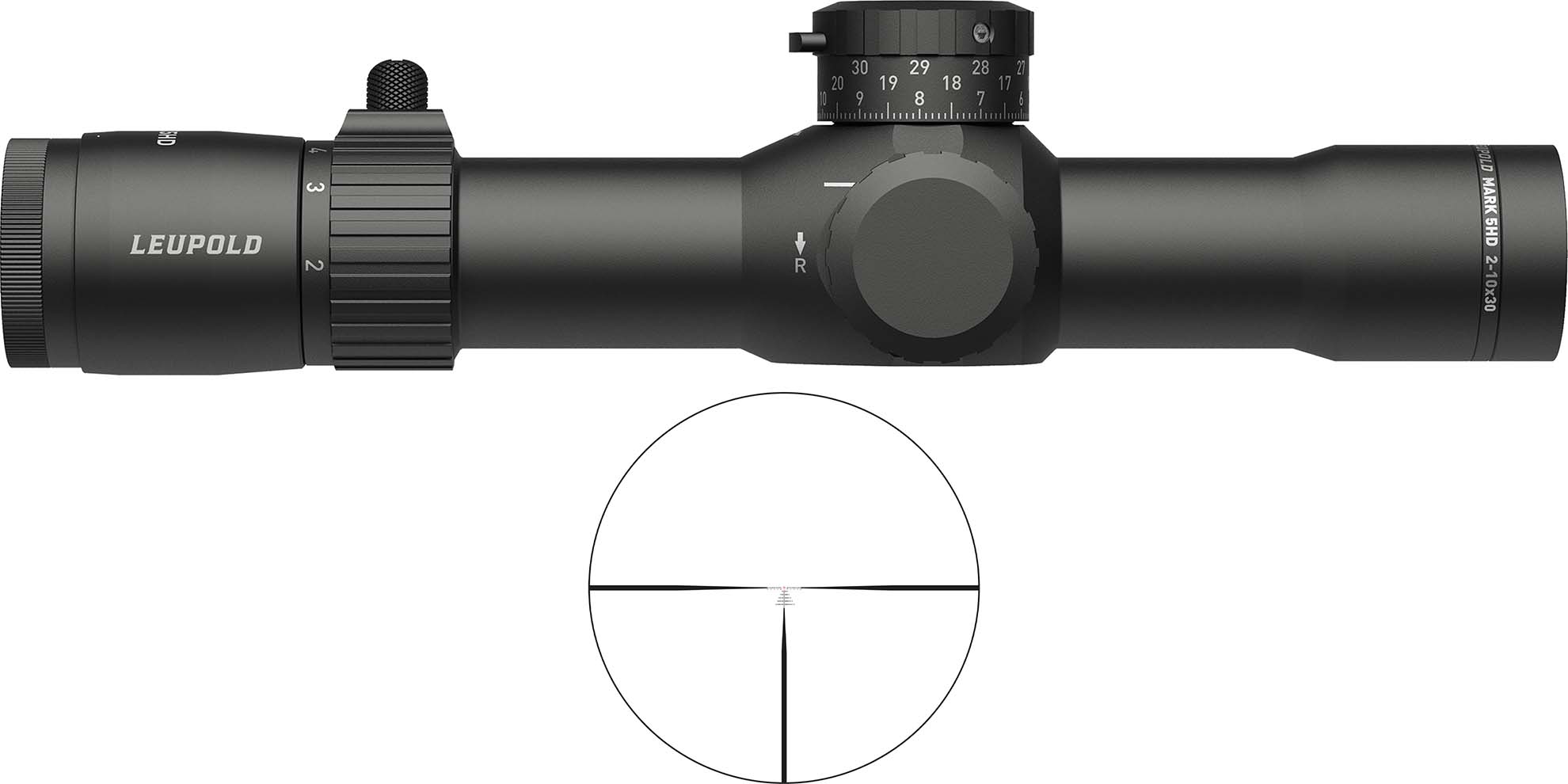 Leupold Mark 5HD 2-10x30mm Illuminated CMR-MIL Rifle Scope