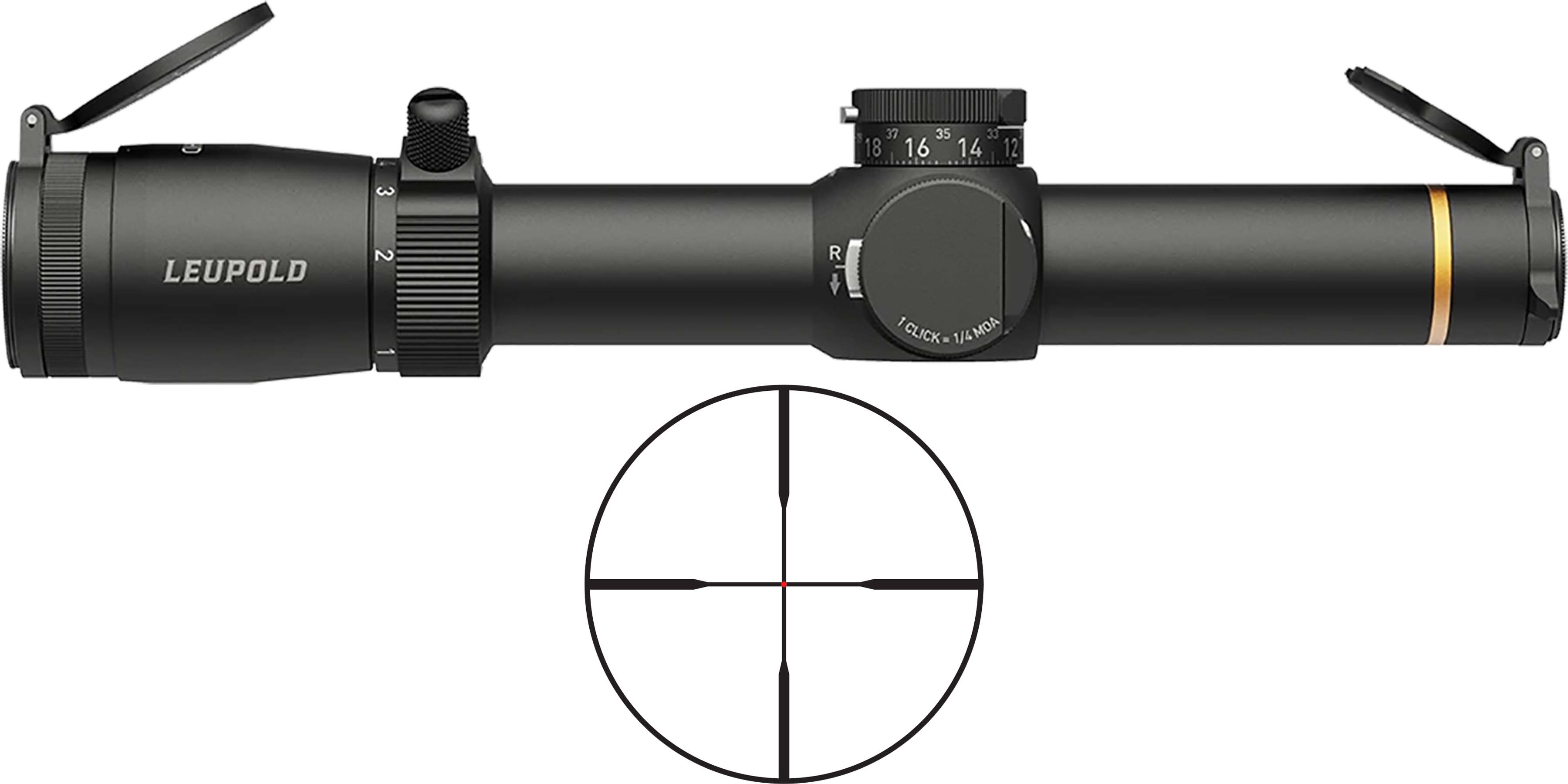 Leupold VX-6HD Gen 2 Rifle Scope, 1-6x24mm, Illuminated FireDot Duplex, 30mm Tube, Matte Black