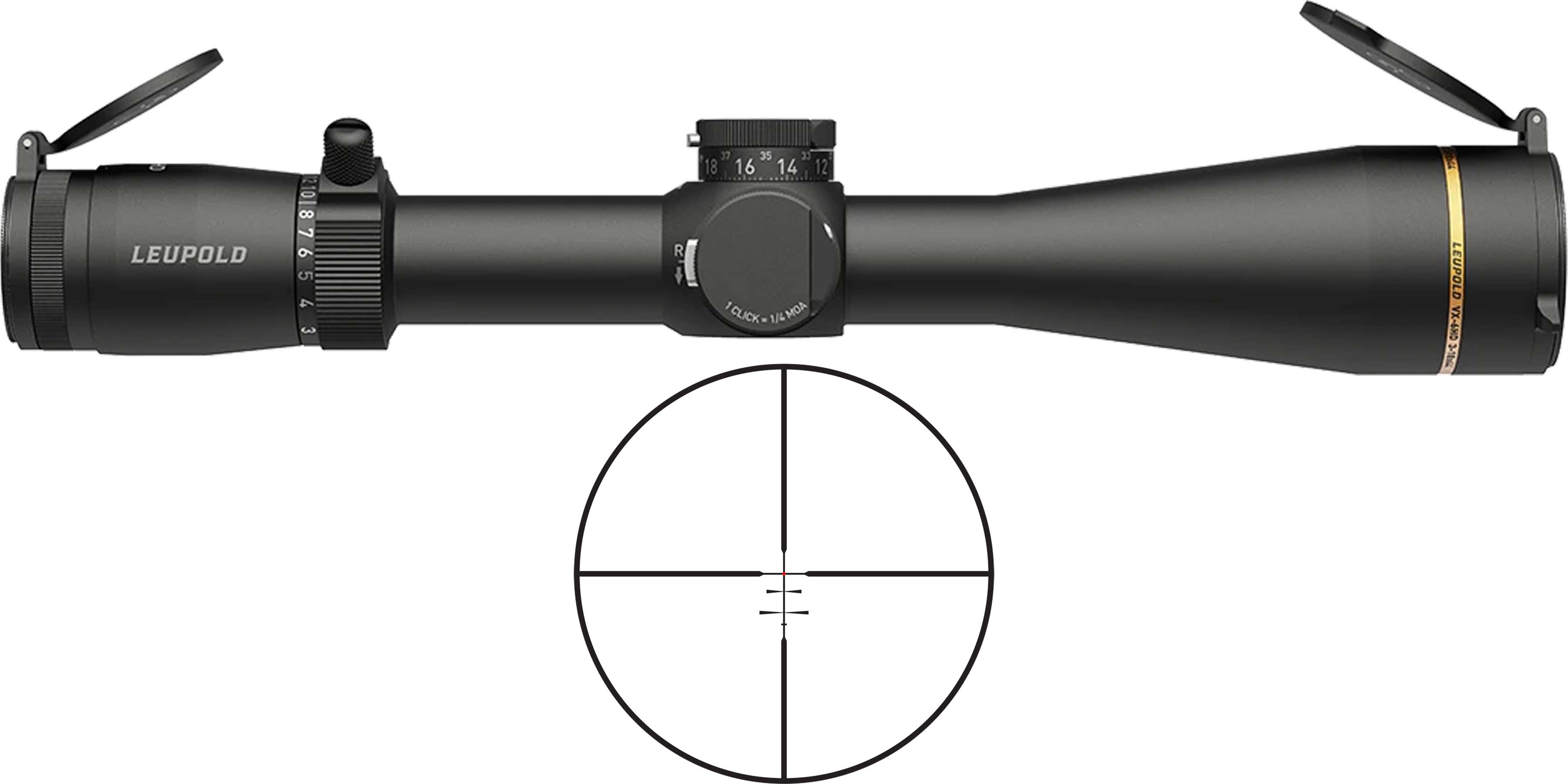 Leupold VX-6 HD Gen 2 3-18x44mm Rifle Scope with Illuminated FireDot Boone & Crockett Reticle