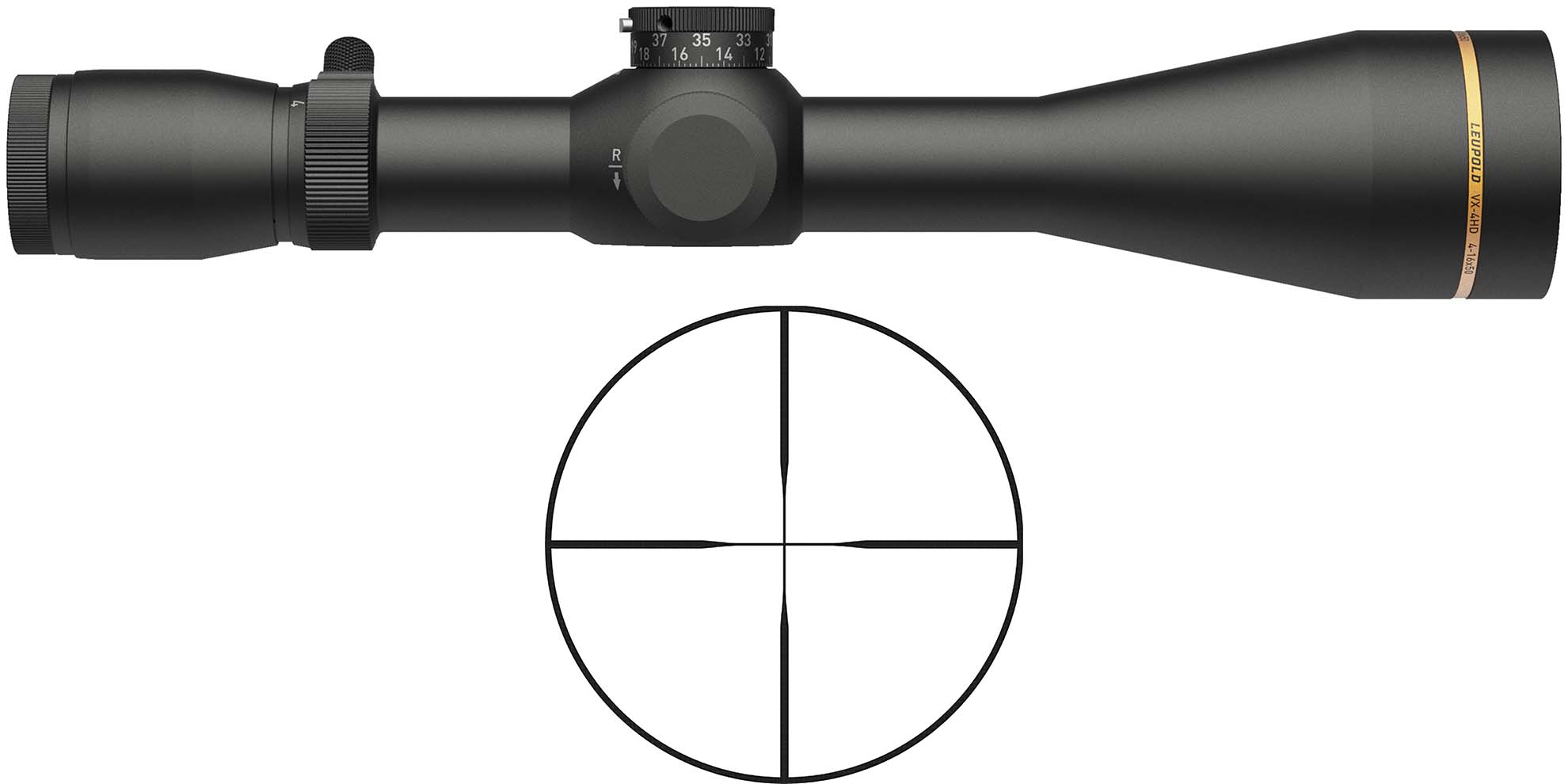 Leupold VX-4HD 4-16x50mm Rifle Scope, 30mm Tube, Duplex Reticle - image 5 of 7