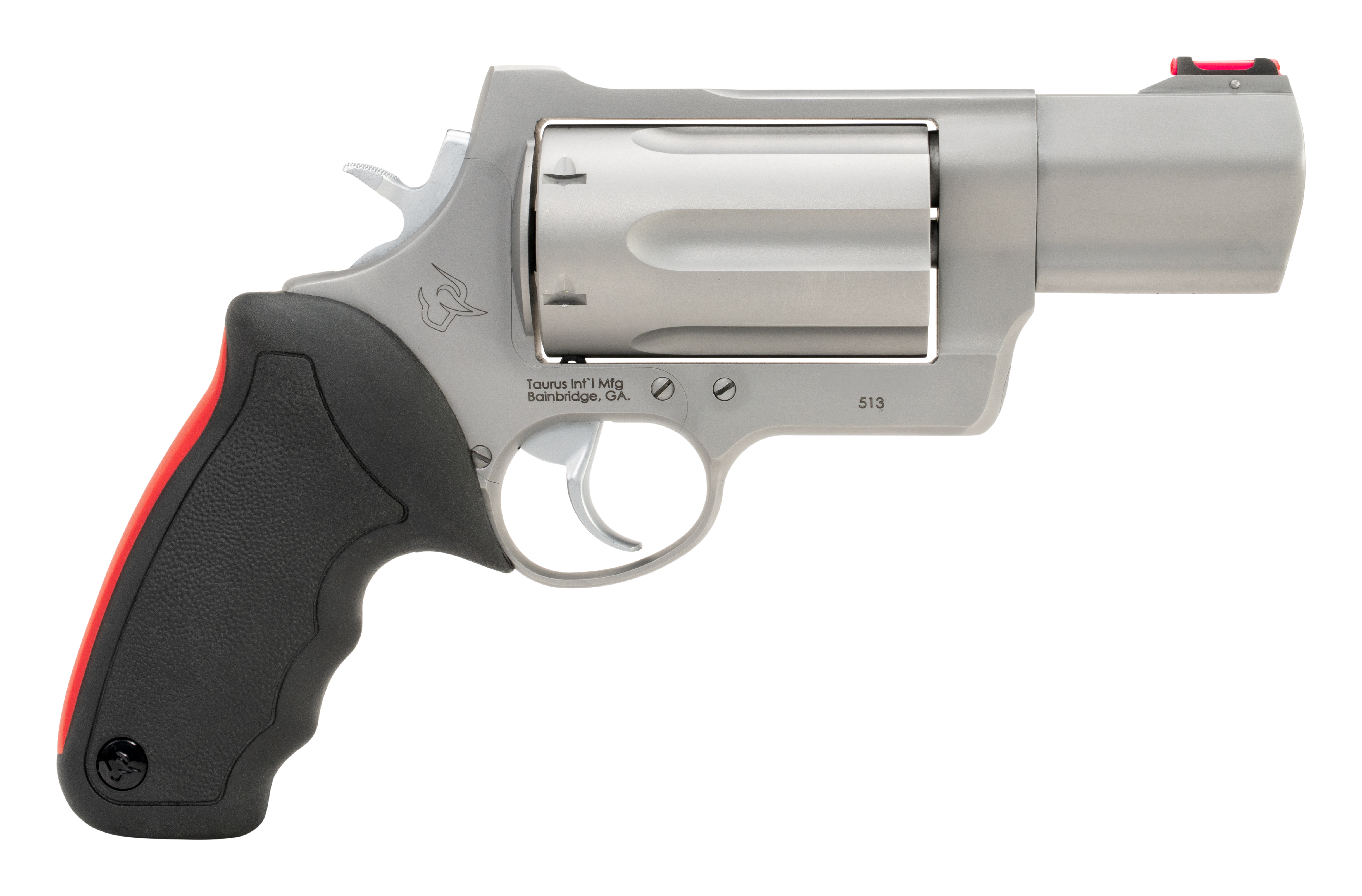 Taurus 513 Raging Judge Revolver – 3" Barrel, .45 Colt/.410 Bore/.454 Casull, 6 Rounds, Stainless Steel