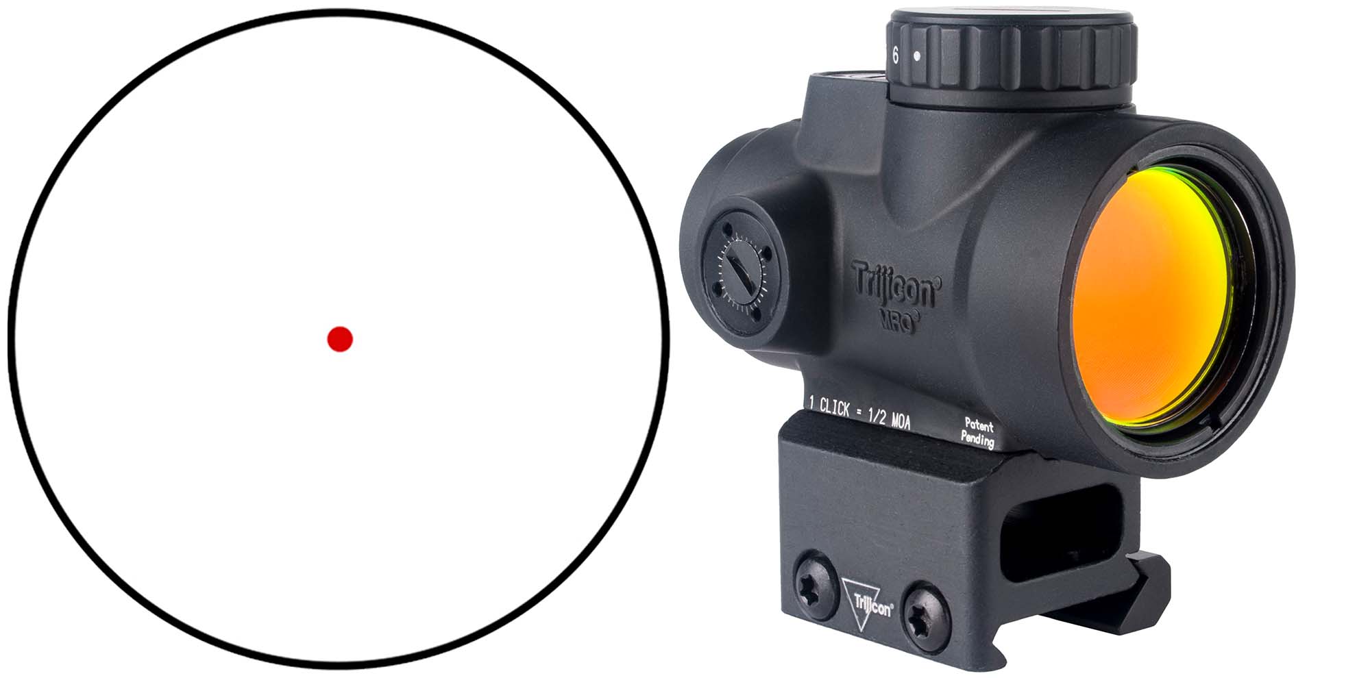 Trijicon MRO SD Red Dot with Full Co-Witness Mount