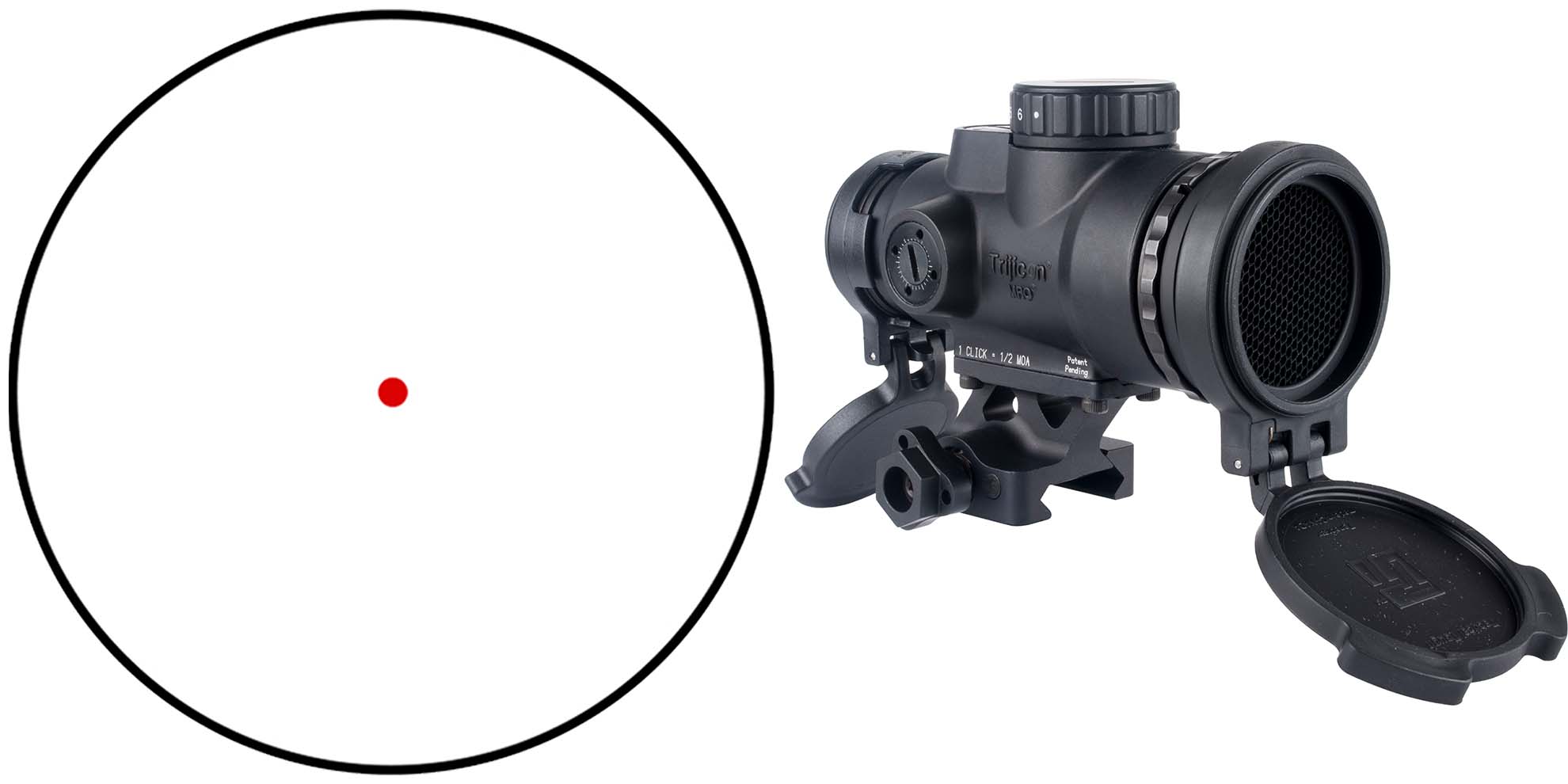 Trijicon MRO SD Red Dot Sight 25mm 2 MOA Dot with 68 MOA Segmented Circle