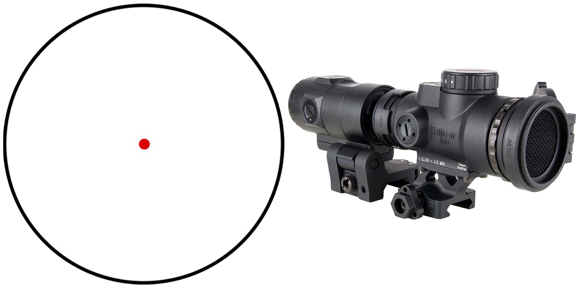 Trijicon MRO SD Patrol Combo Red Dot with 3X Magnifier - image 5 of 6