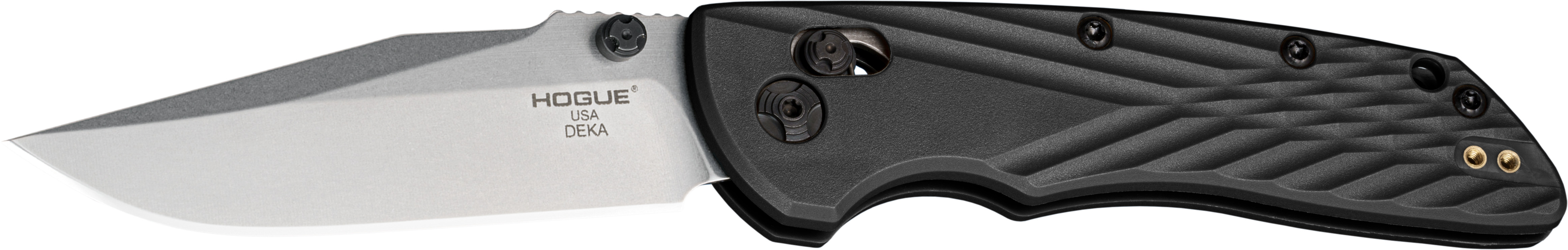 Hogue Deka Folding Knife, CPM MagnaCut, Stone Tumbled, 3.25" Blade
