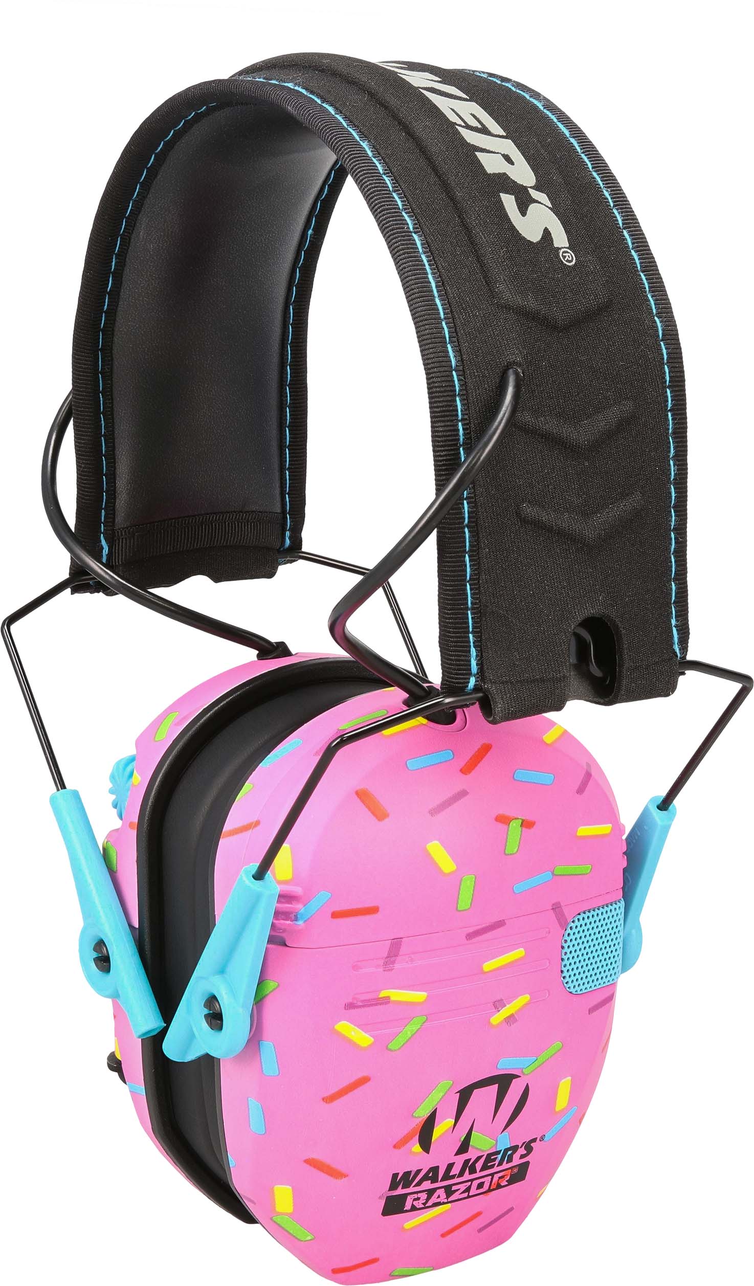 Walker's Razor Slim Electronic Muff - Pink Sprinkles