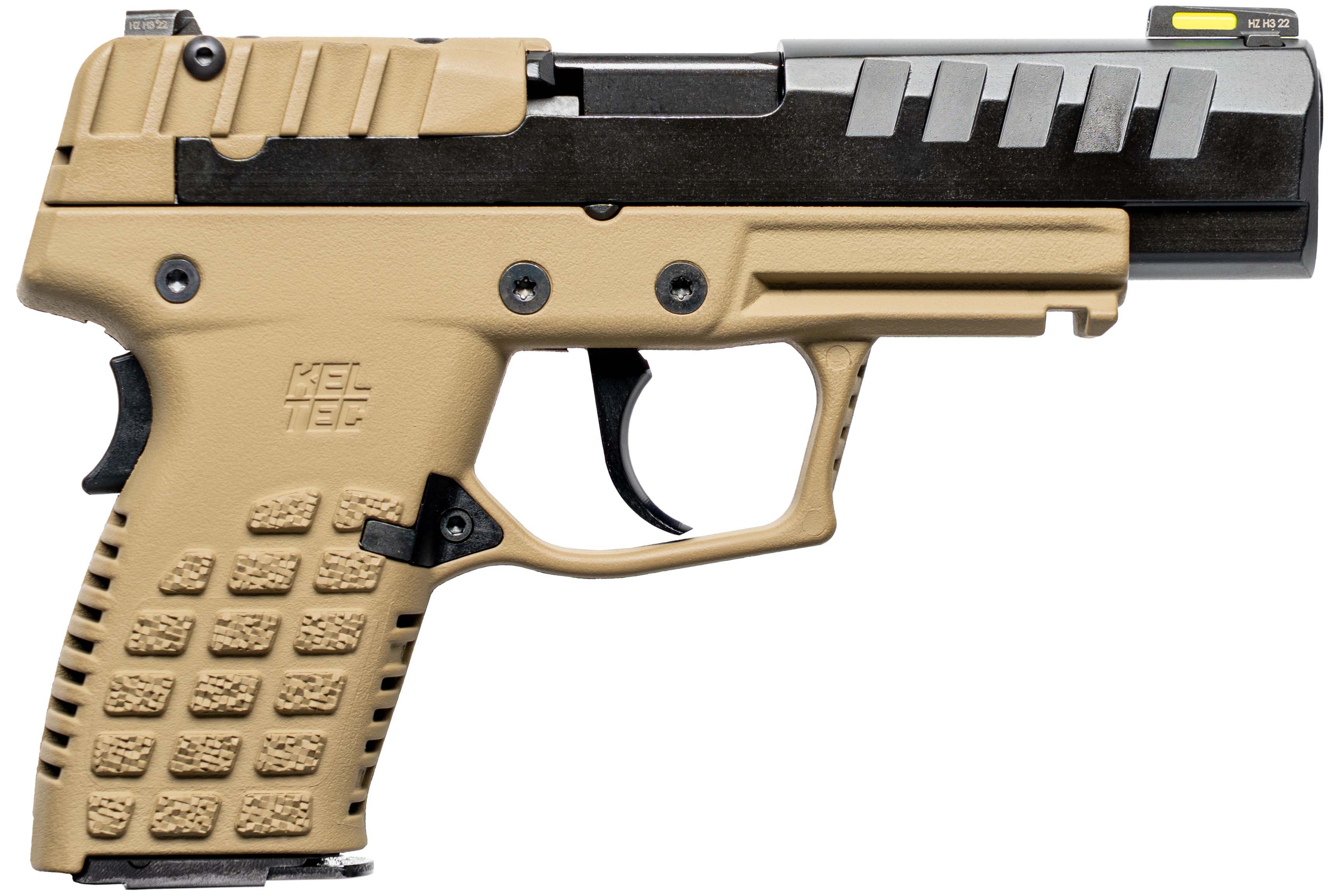 KEL-TEC P15 9MM 4IN BARREL 10RD TAN GRIP CA COMPLIANT P15TANCA
