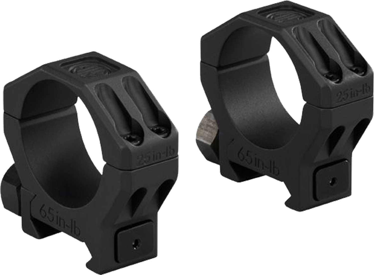 Sig Sauer Alpha 6 30mm Low Scope Ring Set, .85" Height, Anodized Black