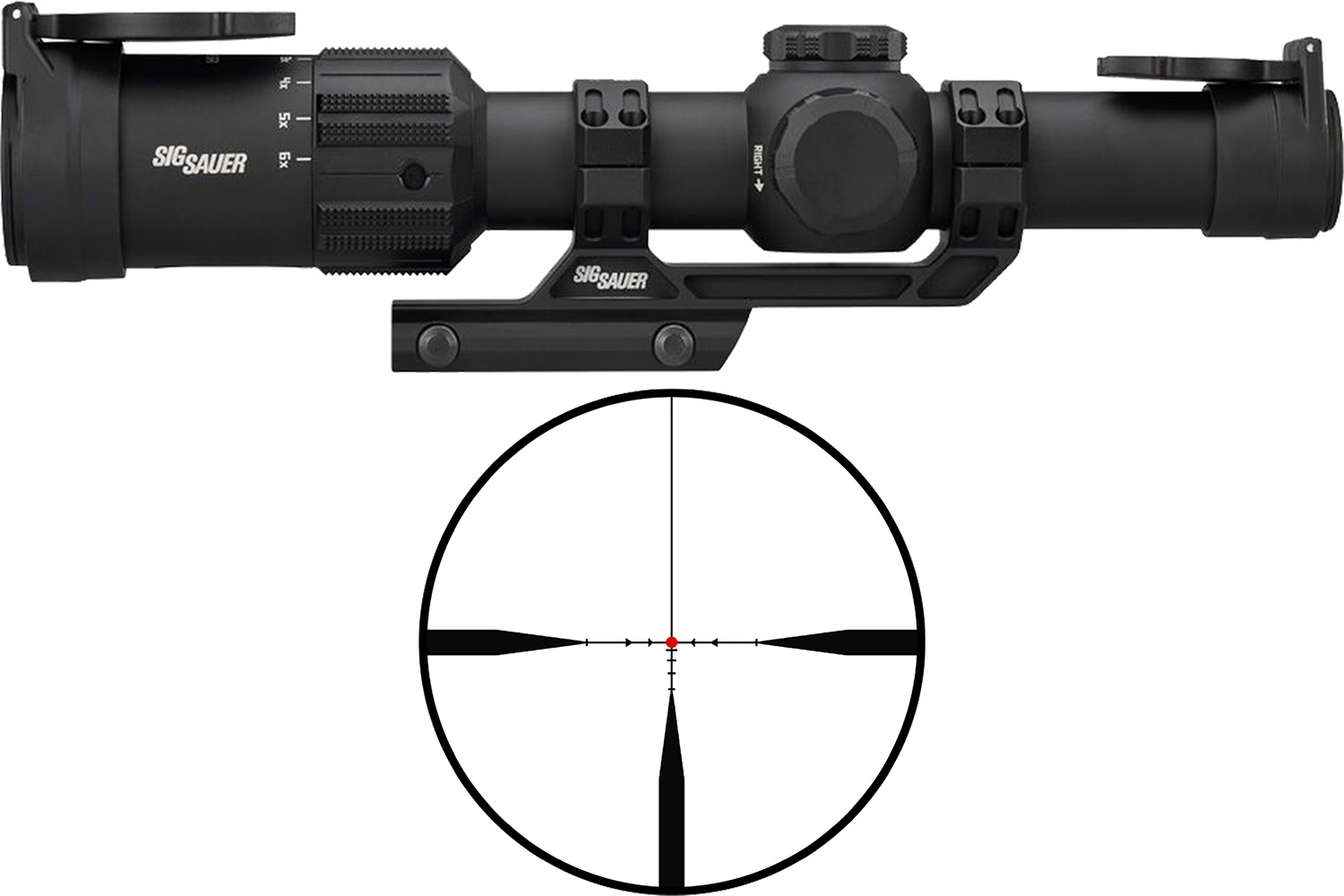 Sig Sauer Tango MSR 1-6x24mm SFP Illuminated Riflescope