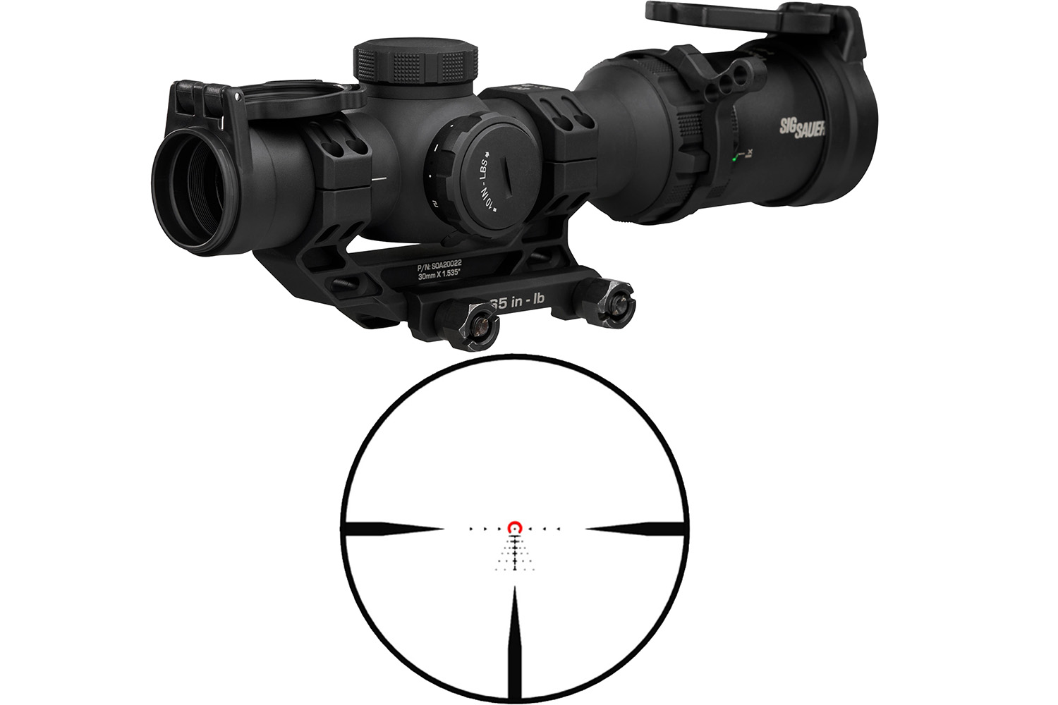 Sig Sauer Tango-MSR Compact Rifle Scope, 1-8x24mm SFP