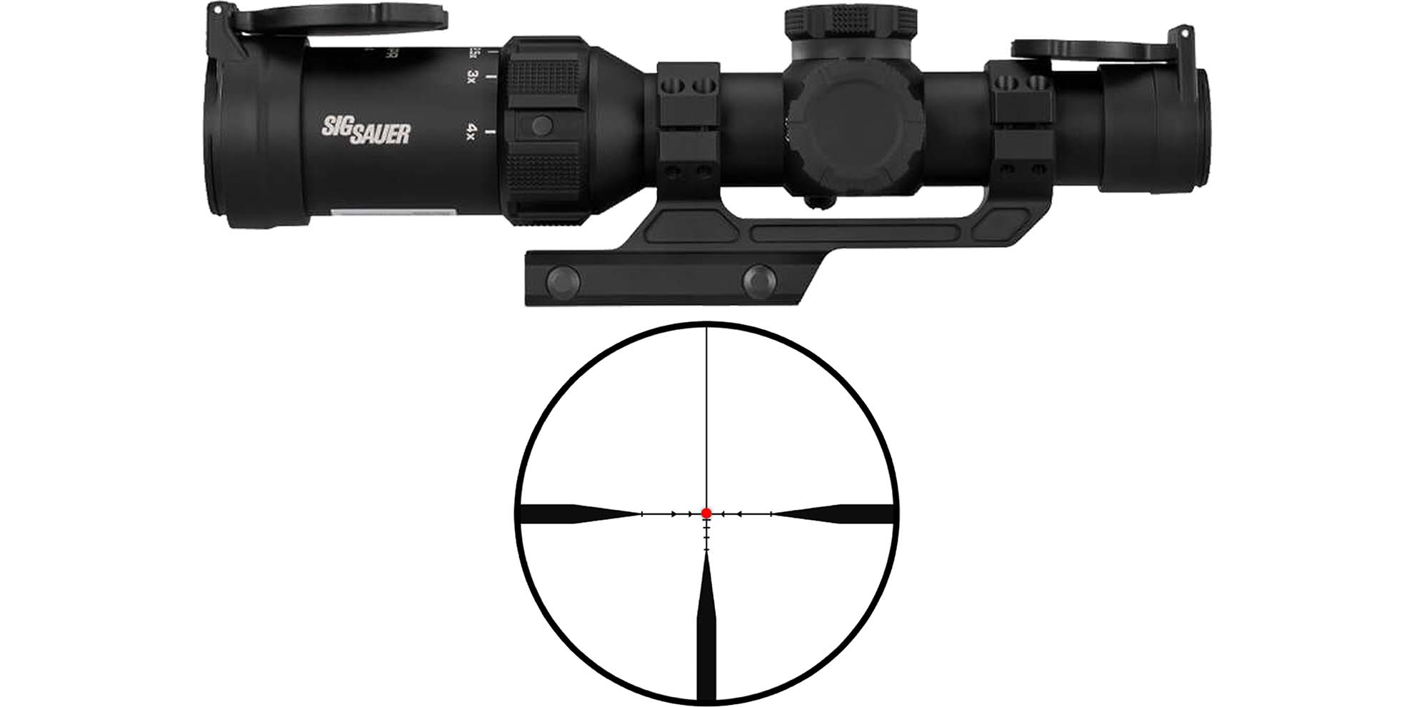 Sig Sauer Tango SPR 1-4x24mm Rifle Scope with Hellfire FL-4 Reticle