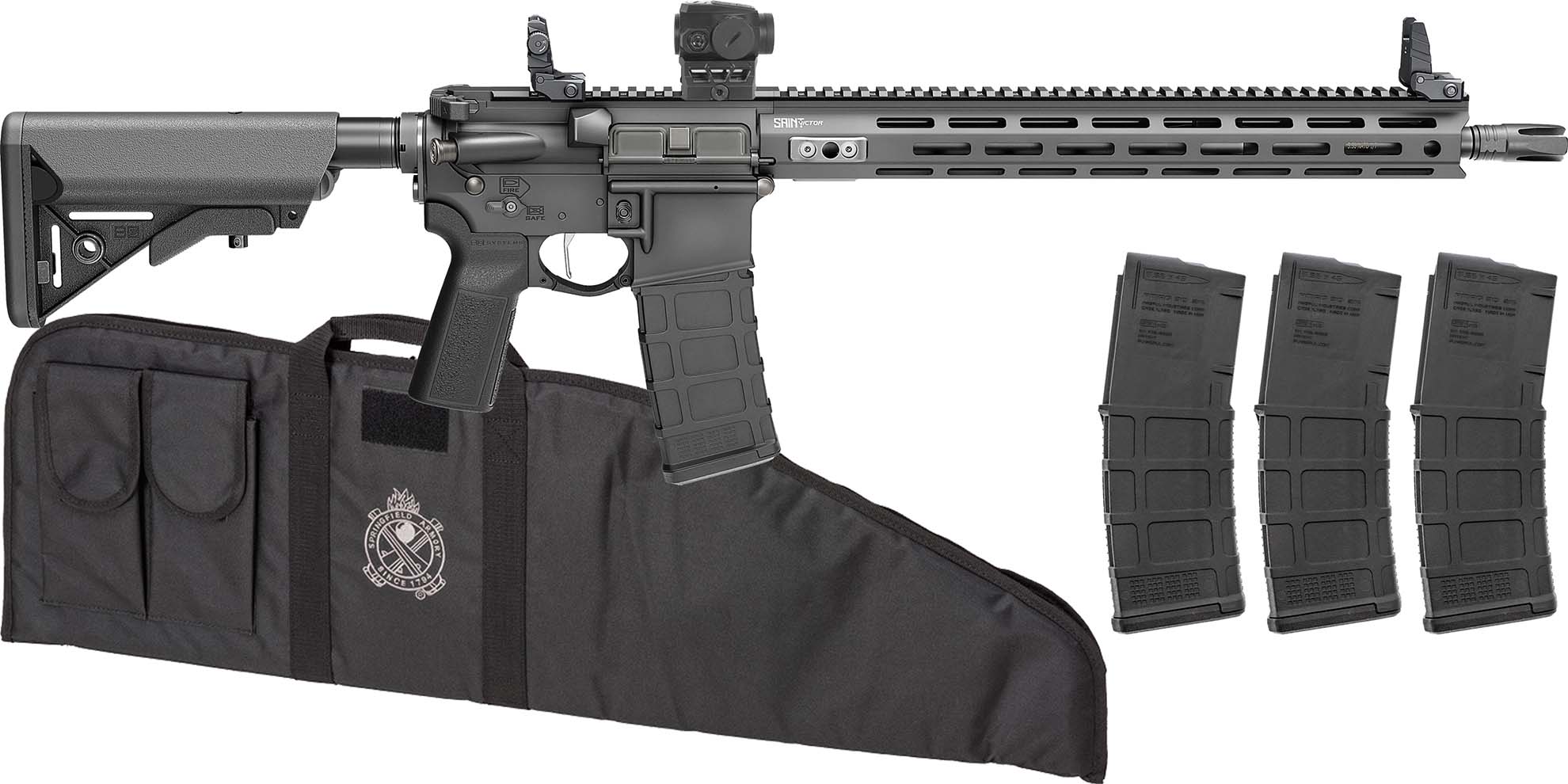 Springfield Armory Saint Victor V2 AR-15 Rifle with Viridian Green Dot