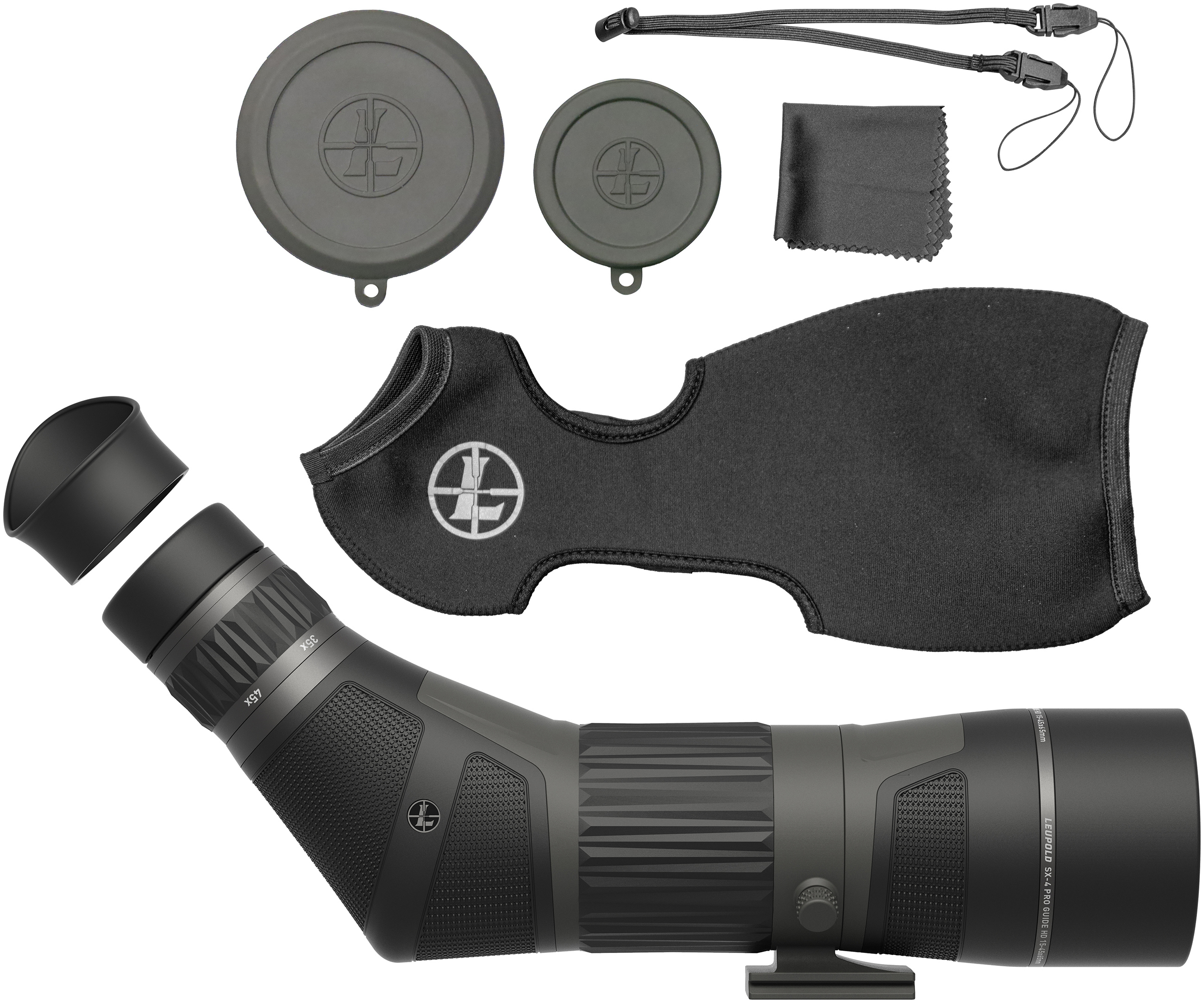 Leupold SX-4 Pro Guide HD Gen2 Angled Spotting Scope 15-45X 65mm