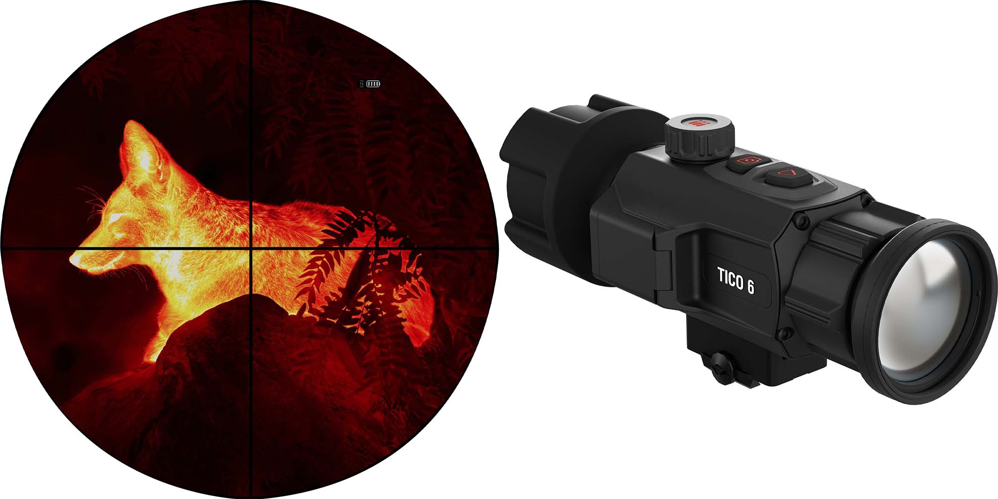 ATN Corp Tico 6 Thermal Clip-On - 1X, 50mm Objective, Black