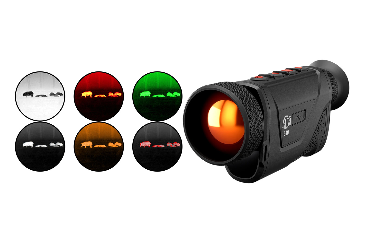ATN BlazeHunter Pro 650 Thermal Monocular with Laser Range Finder