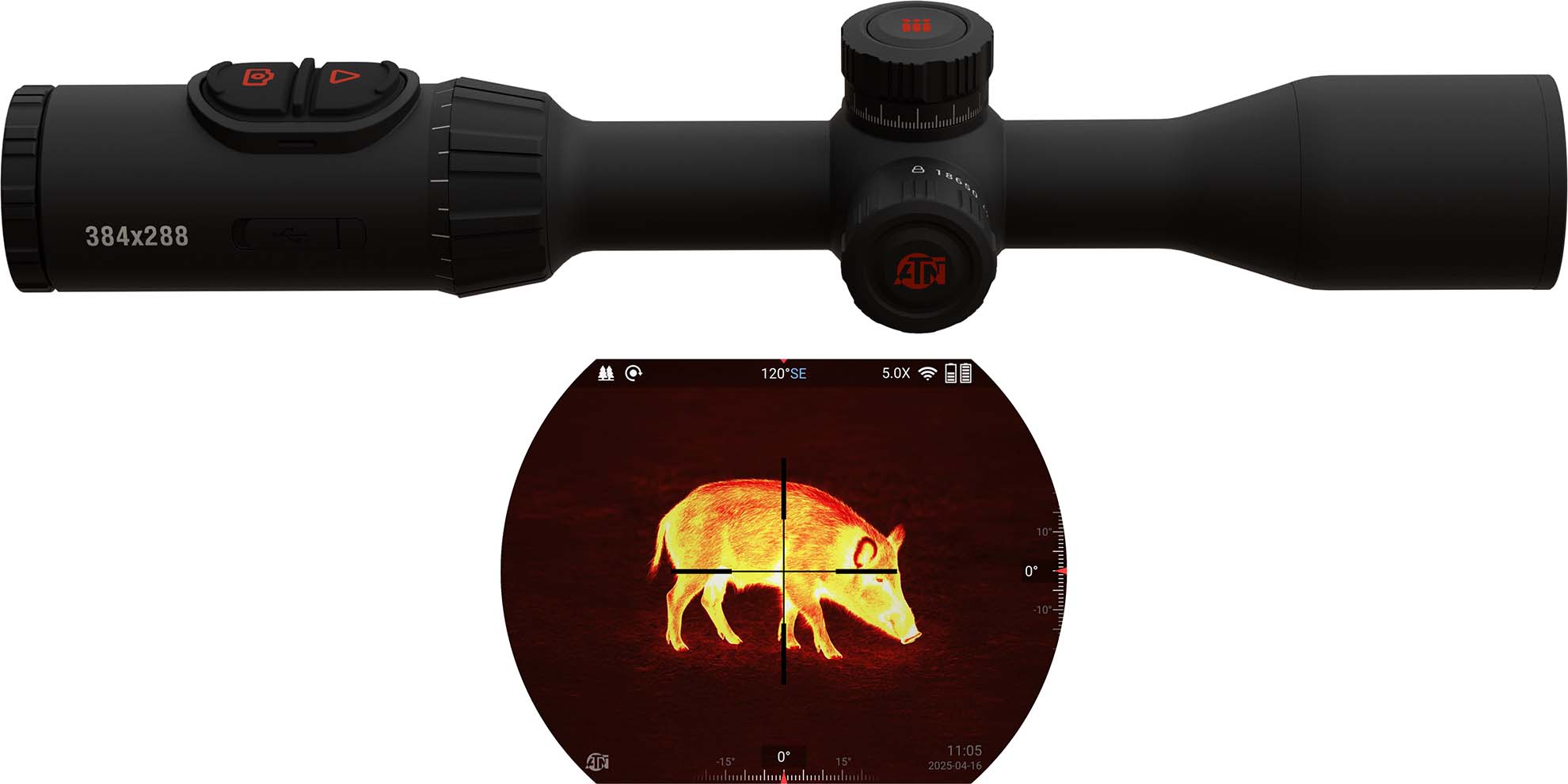 ATN Thor 6 Elite Thermal Rifle Scope 2.5-20X 25mm