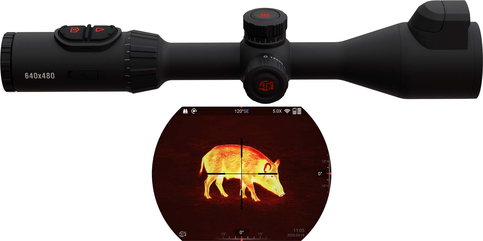 ATN ThOR 6 Elite 3-24X Thermal Rifle Scope with Laser Rangefinder