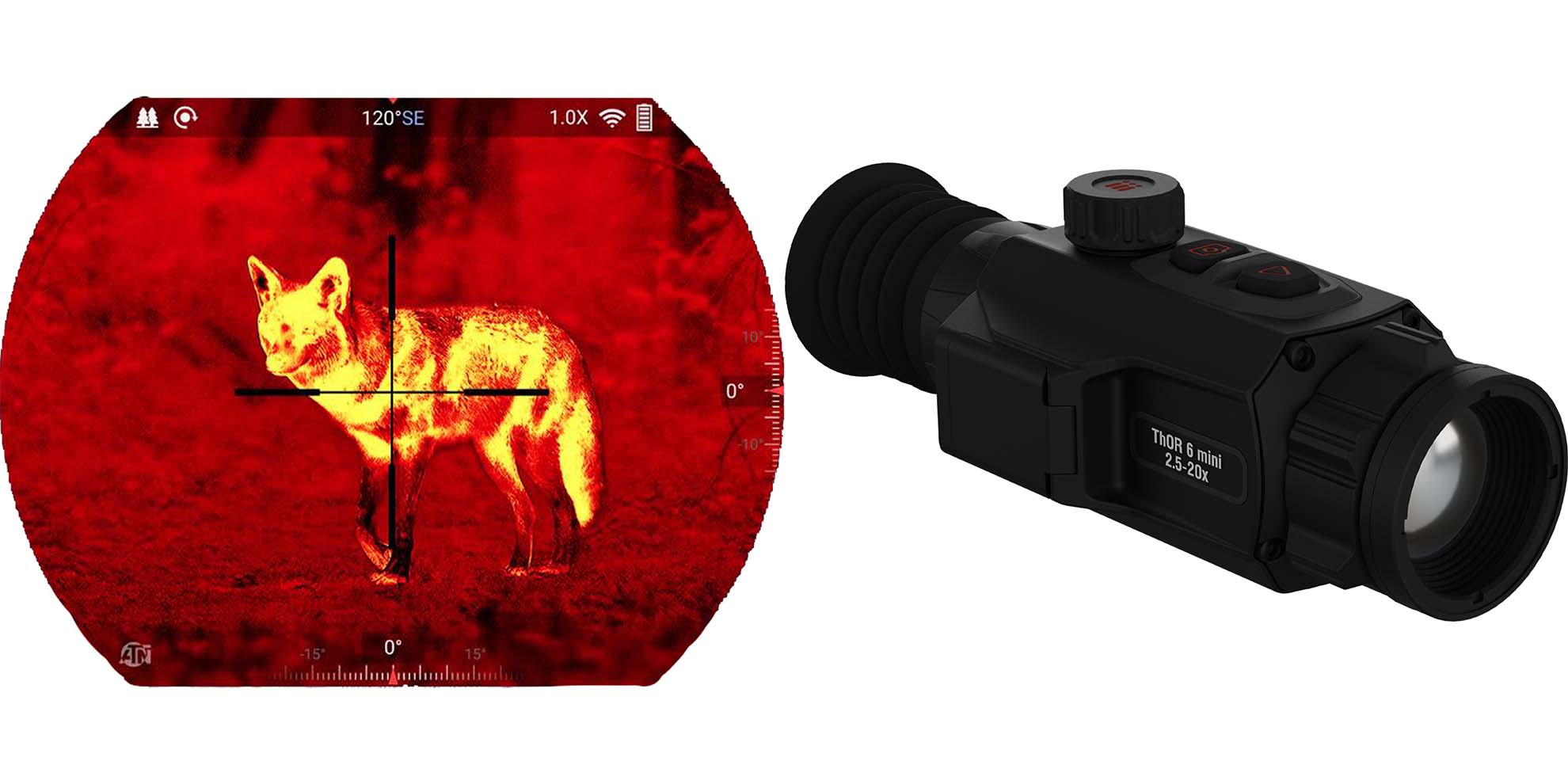 ATN ThOR 6 Mini Thermal Rifle Scope 2.5-20X 25mm