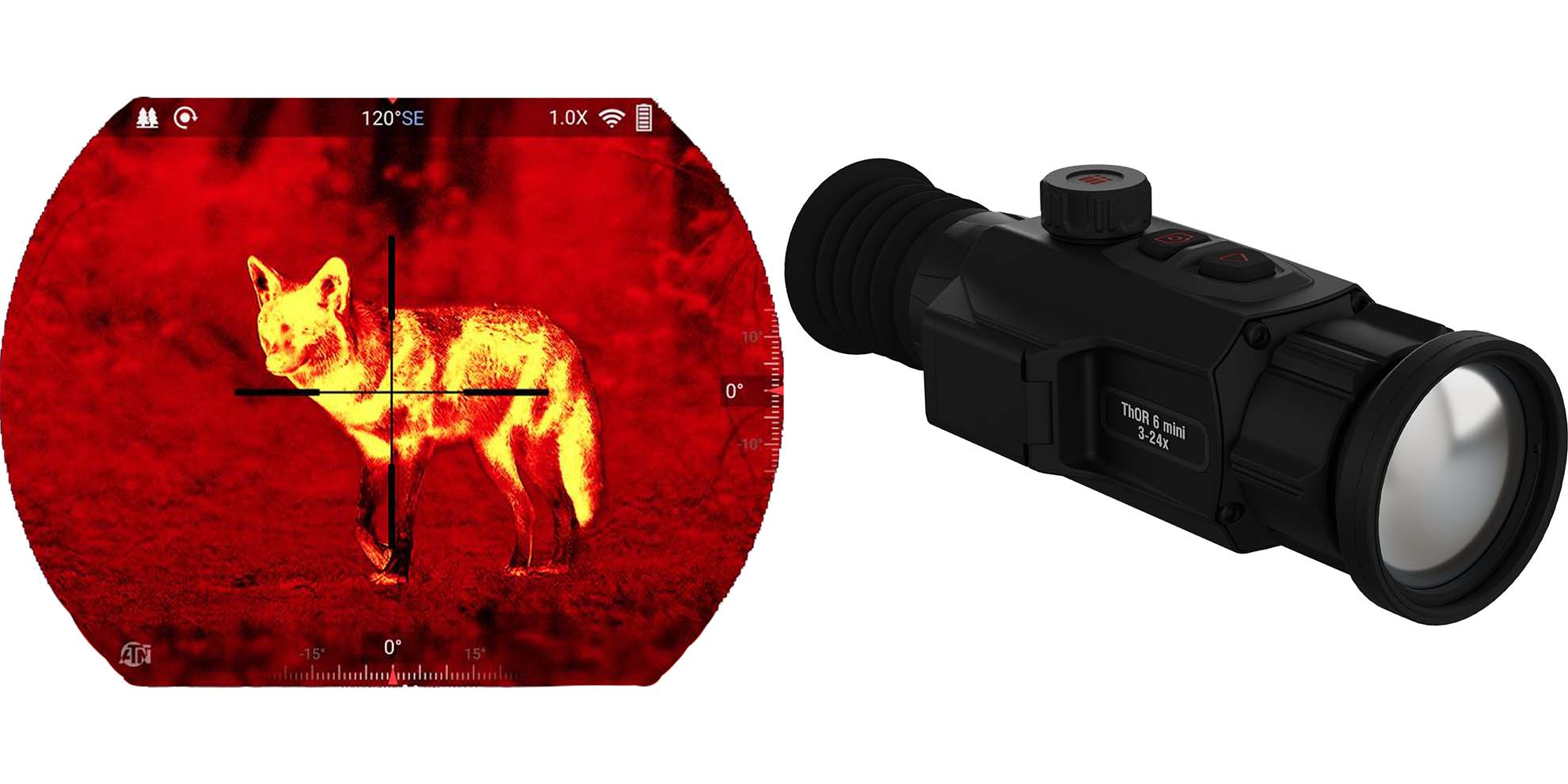 ATN ThOR 6 Mini Thermal Rifle Scope 3-24x 50mm