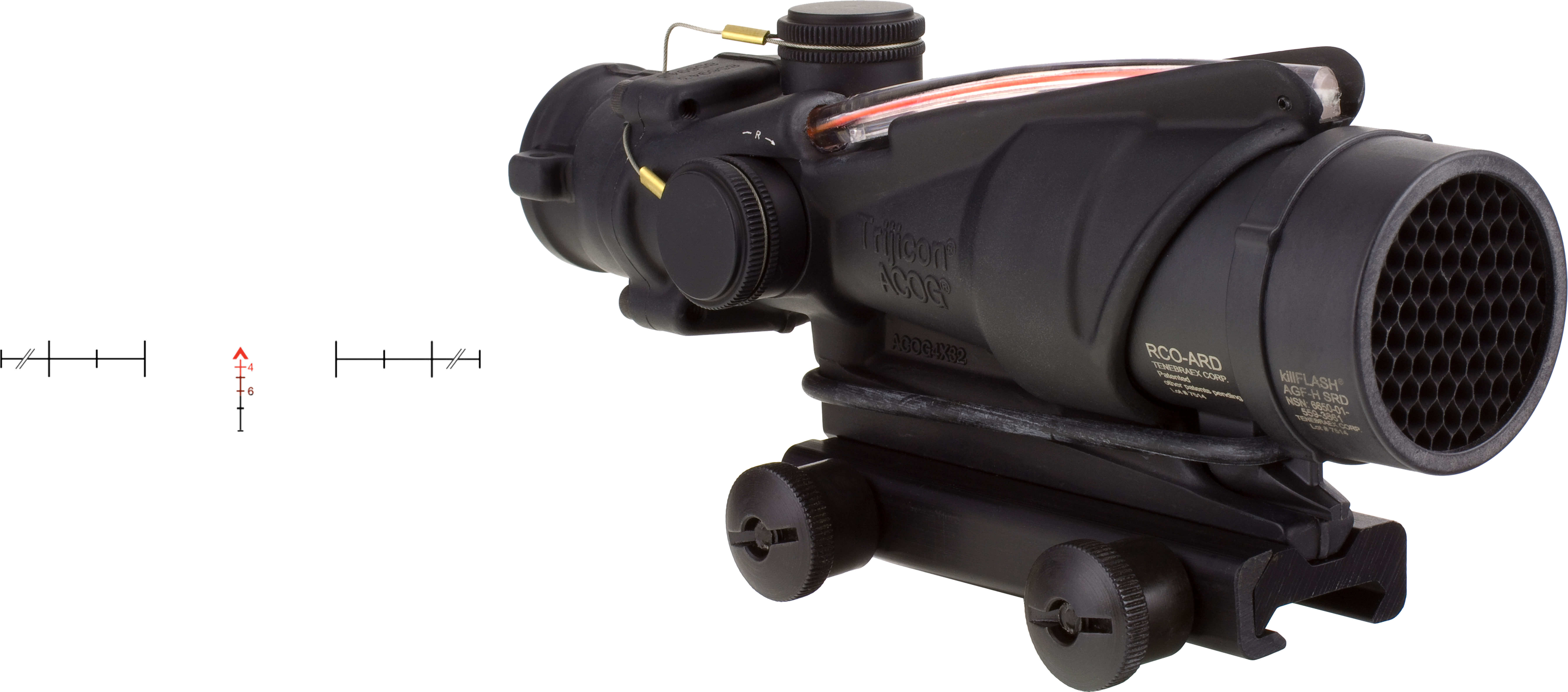 Trijicon ACOG 4x32mm USMC RCO Red Chevron Riflescope - image 5 of 6