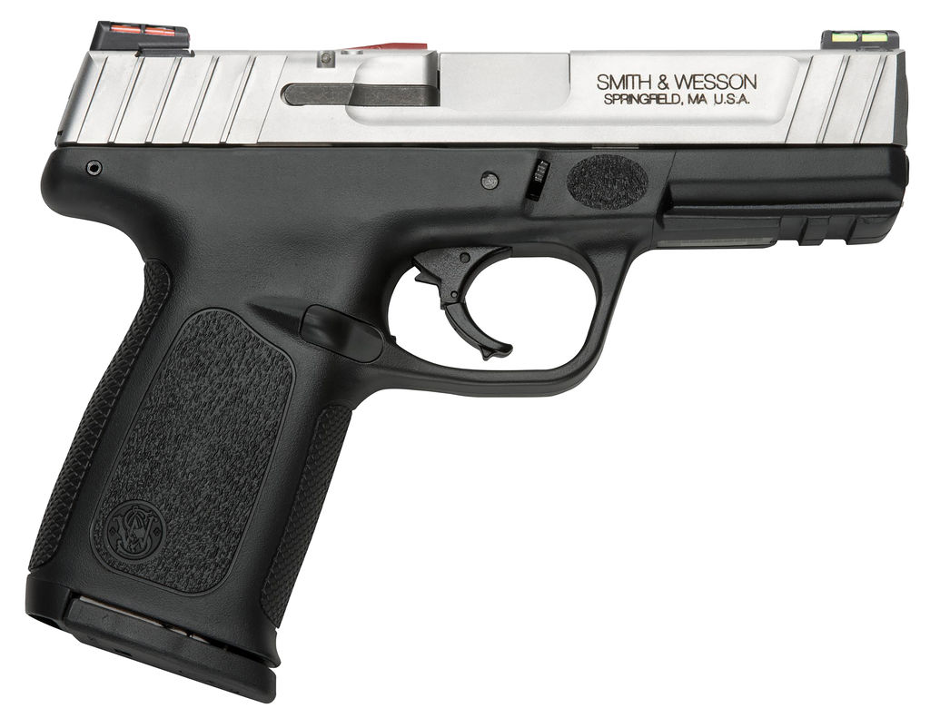 Smith & Wesson 11908 SD40 VE *CA Compliant Compact Frame 40 S&W 10+1 4" Stainless Steel Barrel, Satin Serrated Stainless Steel Slide, Matte Black Polymer Frame w/Picatinny Rail, Black Textured Grip