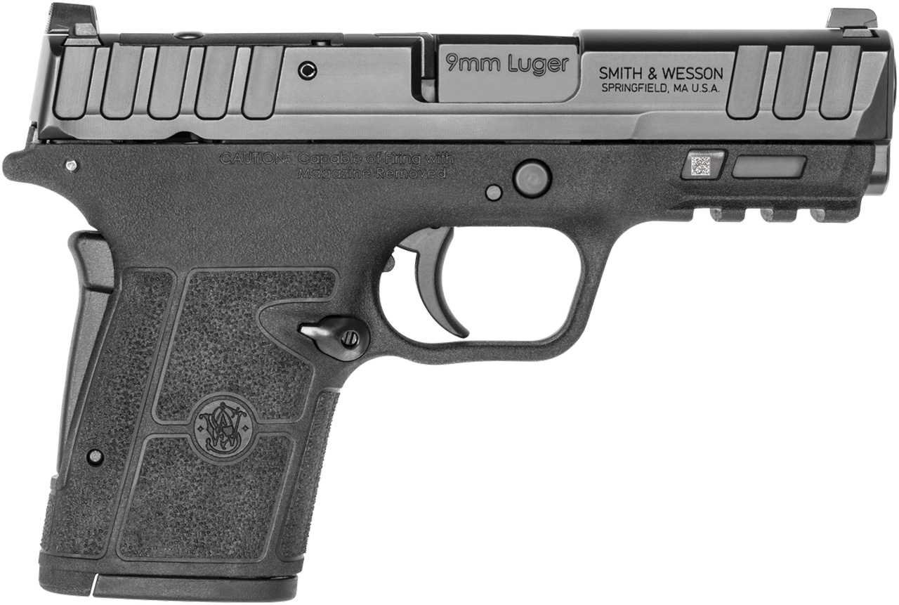 Smith & Wesson 13733 Equalizer  Micro-Compact 9mm Luger 10+1 3.68" Black Armornite Steel Barrel, Optic Ready/Serrated Slide, Black Polymer Frame w/Picatinny Rail, Black Textured Polymer Grips