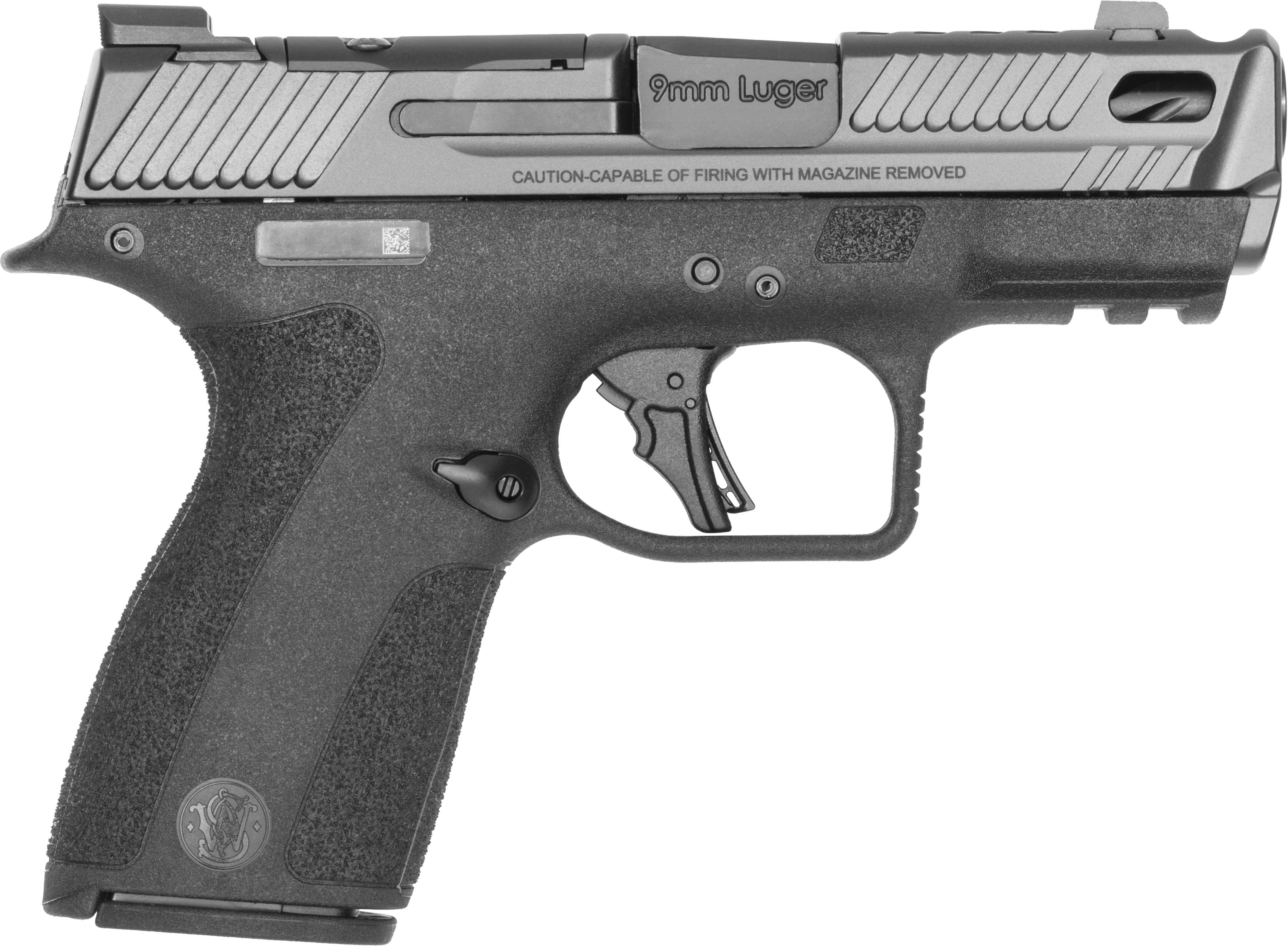 S&W PC M&P 9 Shield X Carry Comp Handgun 9mm Luger 10rd Magazines(2) 3.6" Comp Barrel Thumb Safety Black
