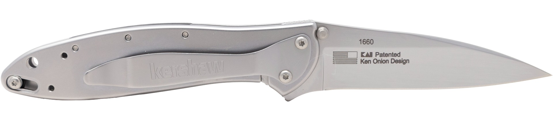 Kershaw Leek 3" Bead Blasted 14C28N Folding Knife - 1660