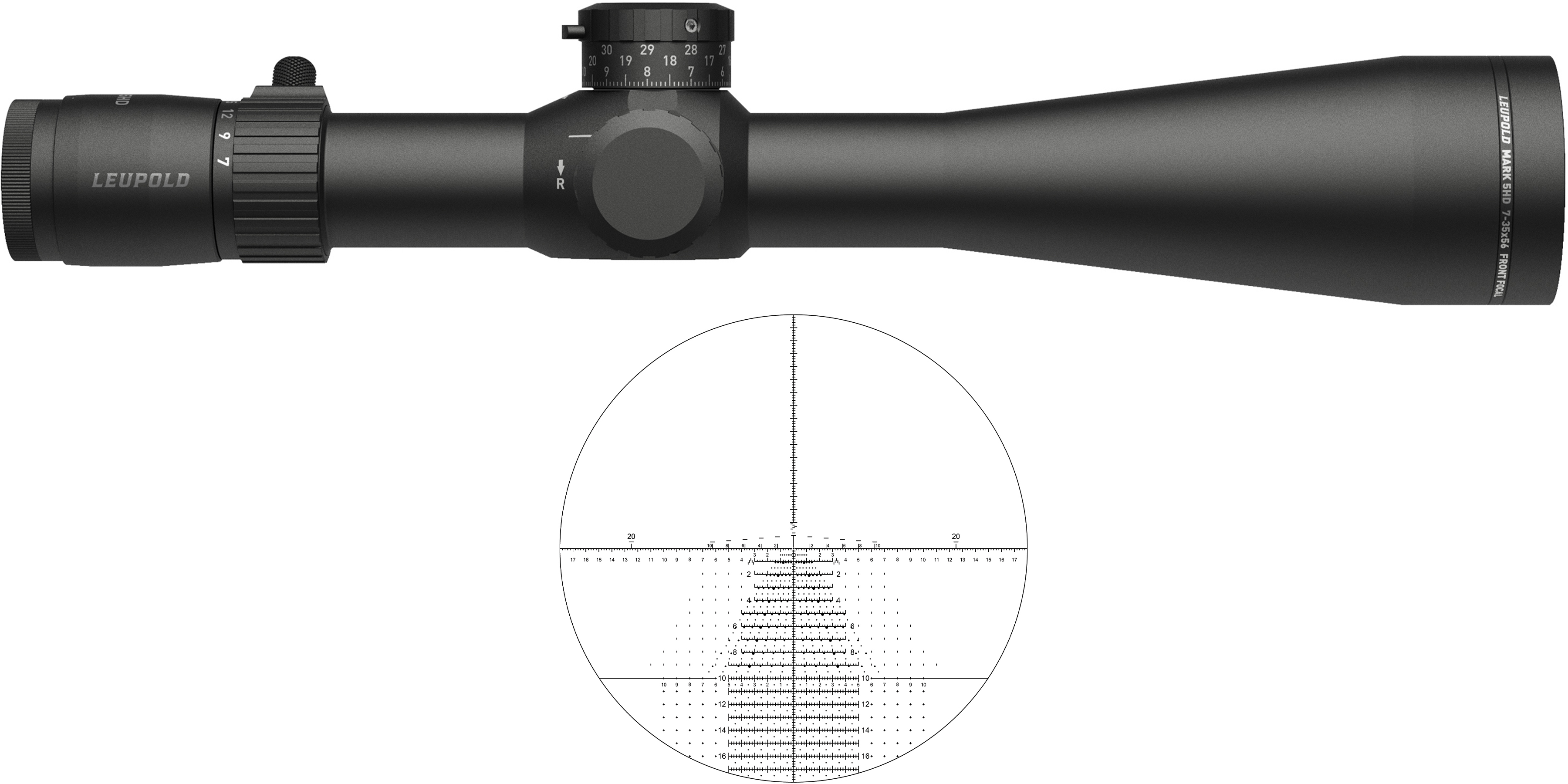 Leupold Mark 5HD 7-35X56 Rifle Scope, 35mm, Tremor 3 FFP