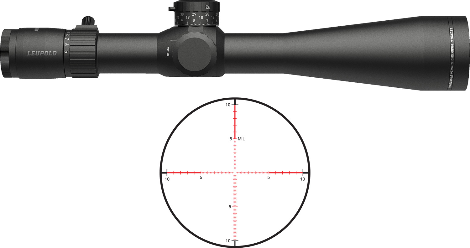 Leupold Mark 5HD 5-25x56mm 35mm Maintube PR1-MIL Illuminated Riflescope