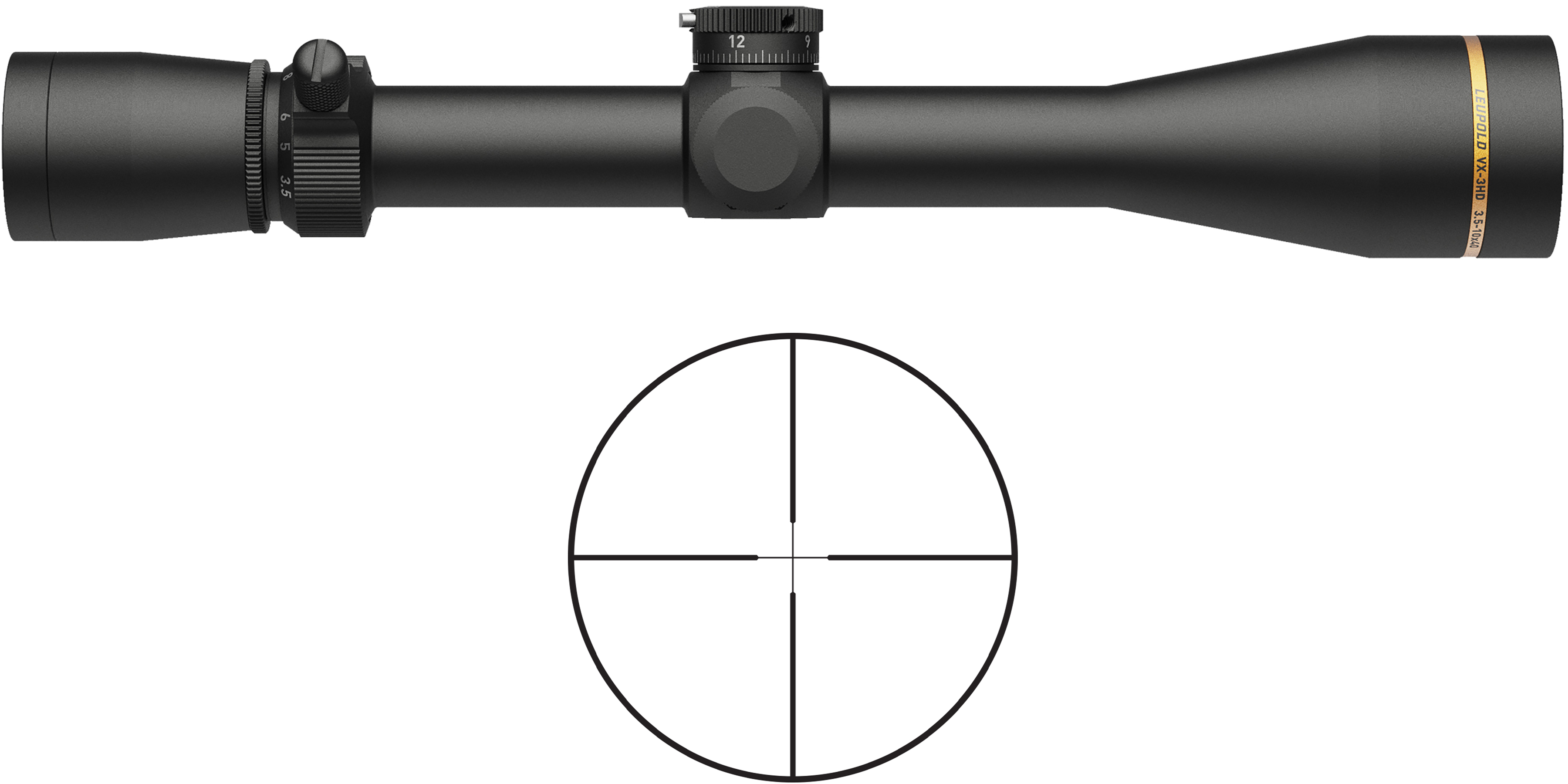 Leupold VX-3HD 3.5-10x40mm Rifle Scope