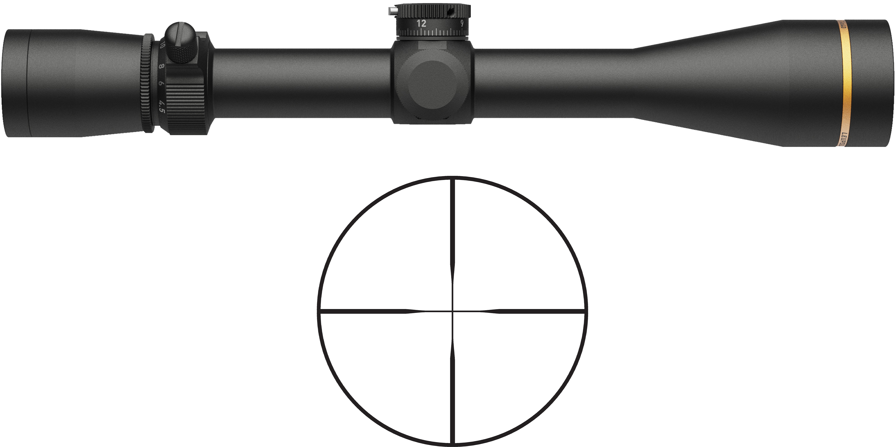 Leupold VX-3HD 4.5-14X40 Duplex Rifle Scope - 1" Matte Black