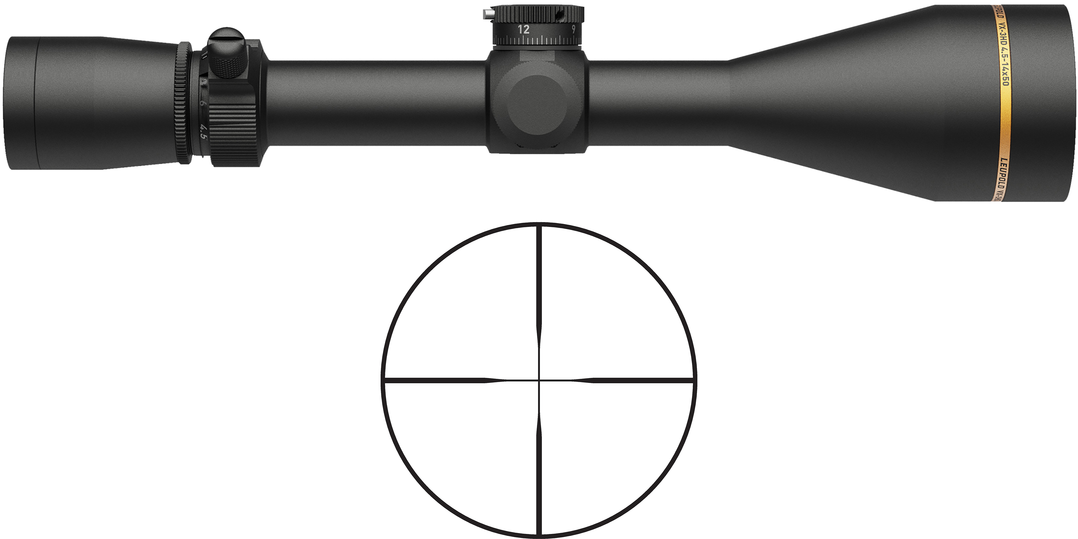 Leupold VX-3HD 4.5-14x50mm Rifle Scope