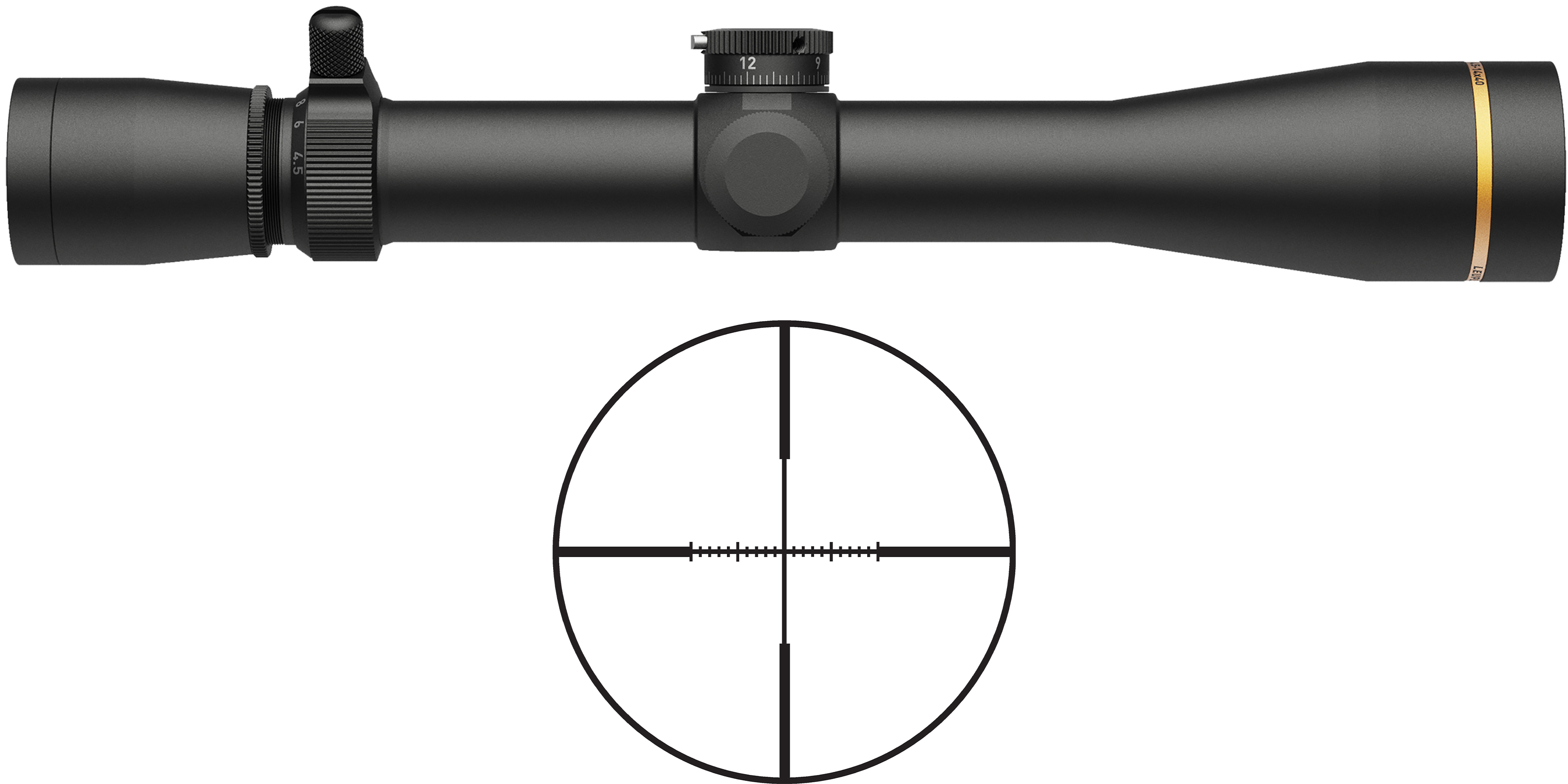 Leupold VX-3HD 4.5-14X40 Wind-Plex 30mm Matte Black