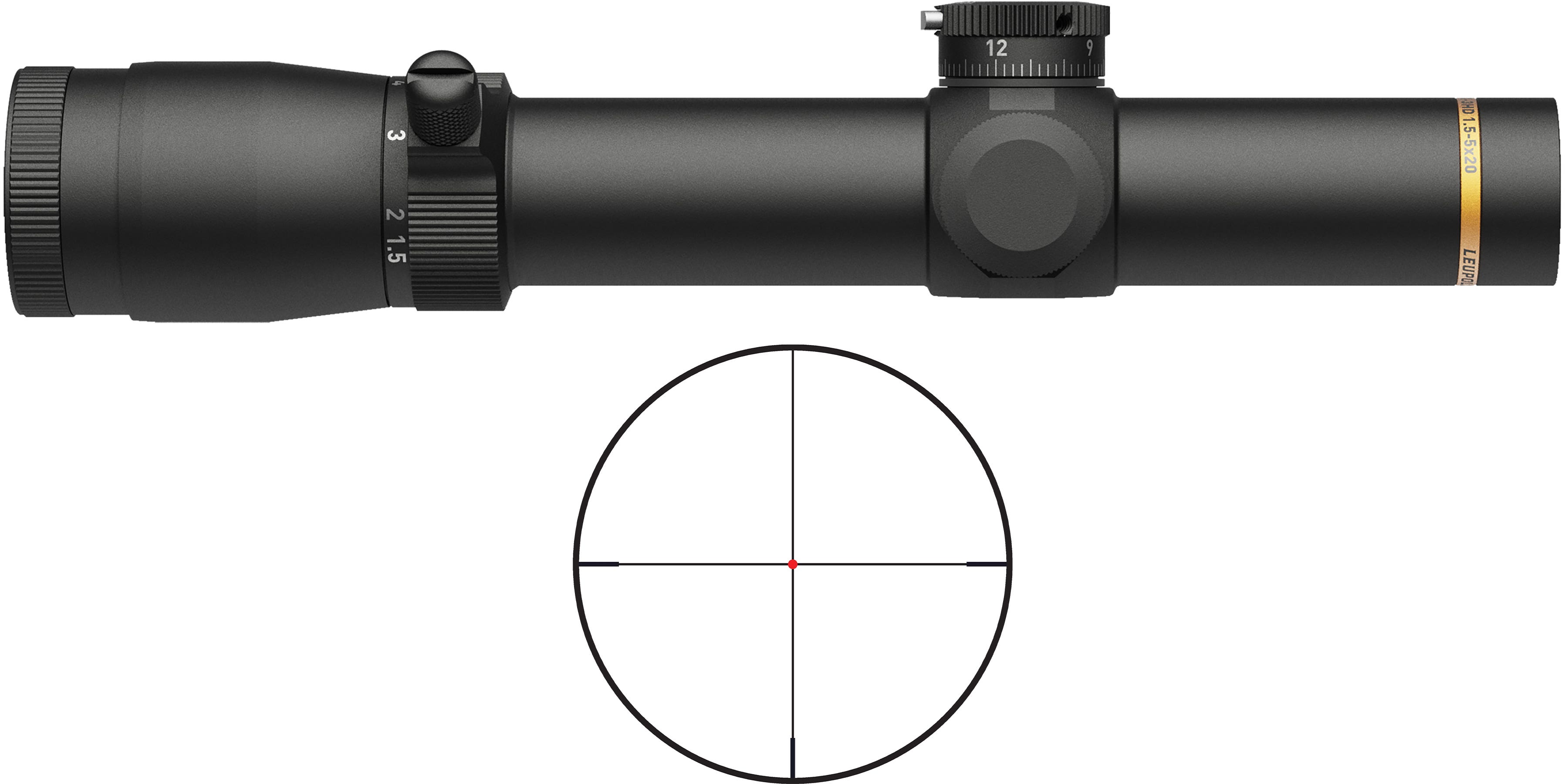 Leupold VX-3HD 1.5-5x20mm Illuminated FireDot Twilight Hunter Riflescope