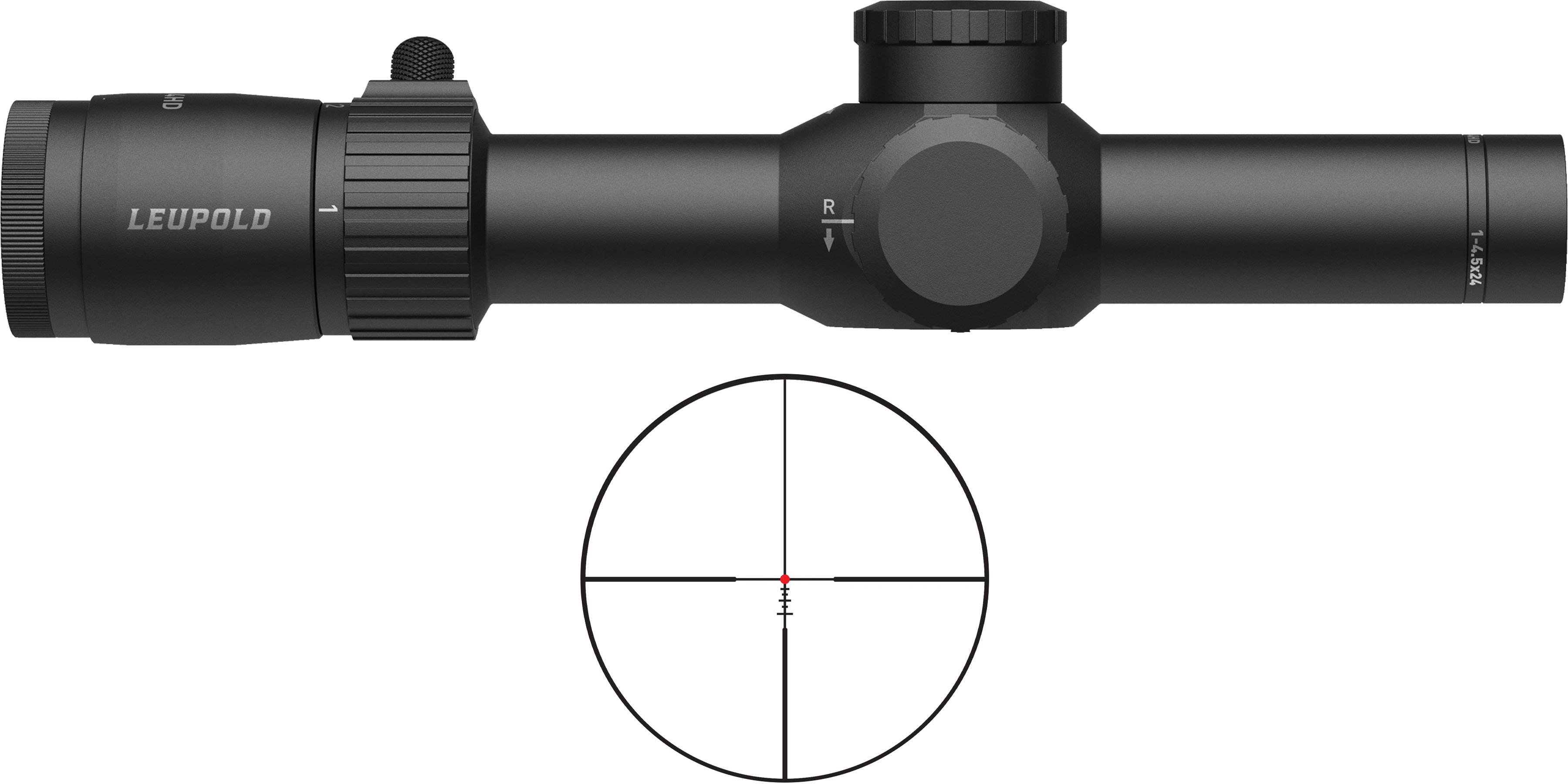 Leupold Mark 4HD 1-4.5x24mm SFP Illuminated FireDot BDC Rifle Scope