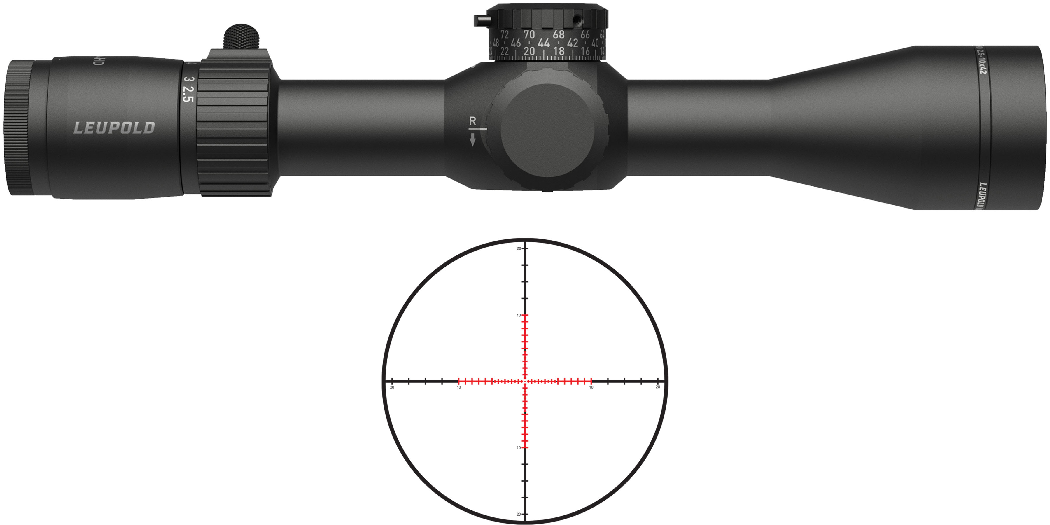 Leupold Mark 4HD 2.5-10x42mm Illuminated TMR SFP Rifle Scope