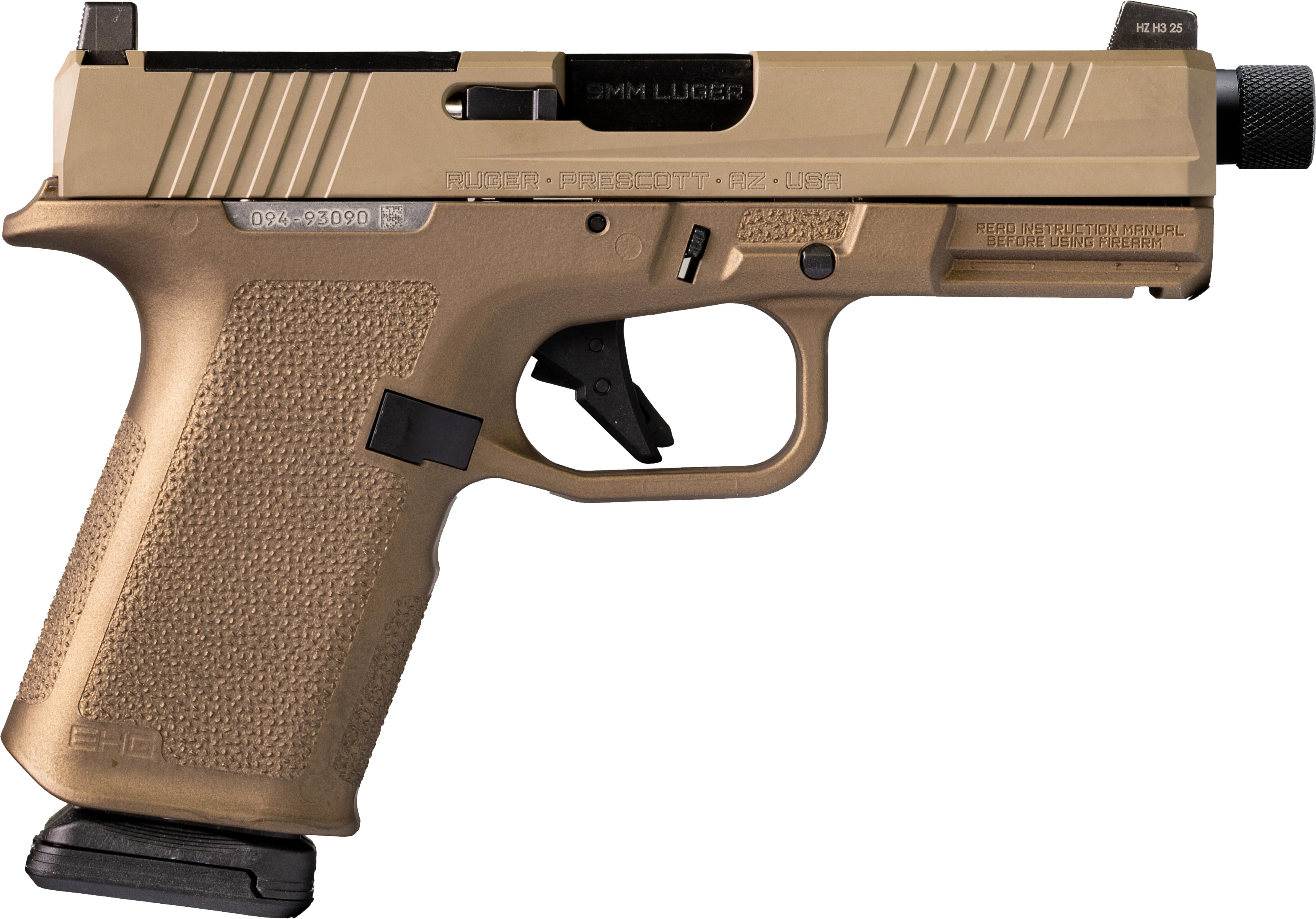 RUGER RXM FDE THREADED BARREL 9MM 15RD PISTOL