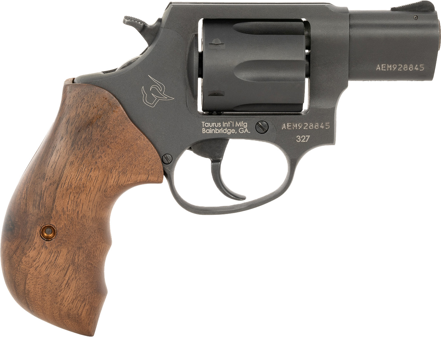Taurus 327 Handgun 327 Fed Mag 6rd Capacity 2" Barrel Black Turkish Walnut Grip
