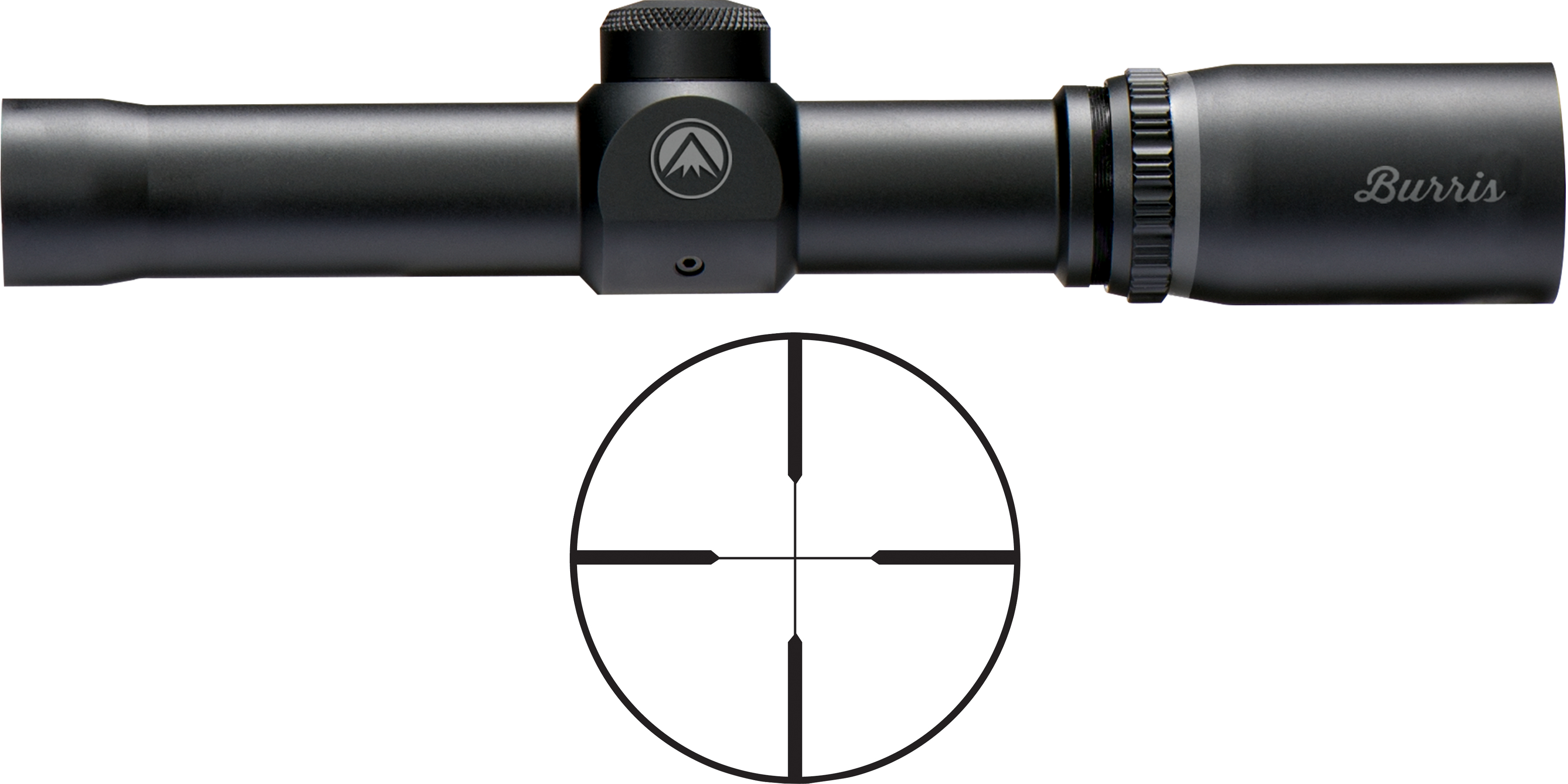 Burris Handgun Scope 2x20mm Plex Reticle Matte Black