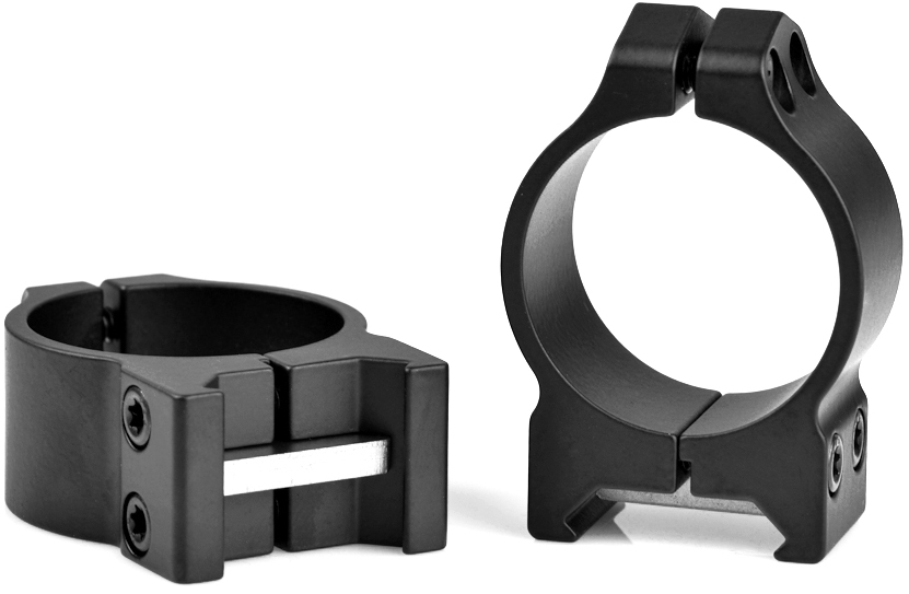 Warne Maxima 213M 30mm Low Scope Rings, Matte Steel, Picatinny/Weaver