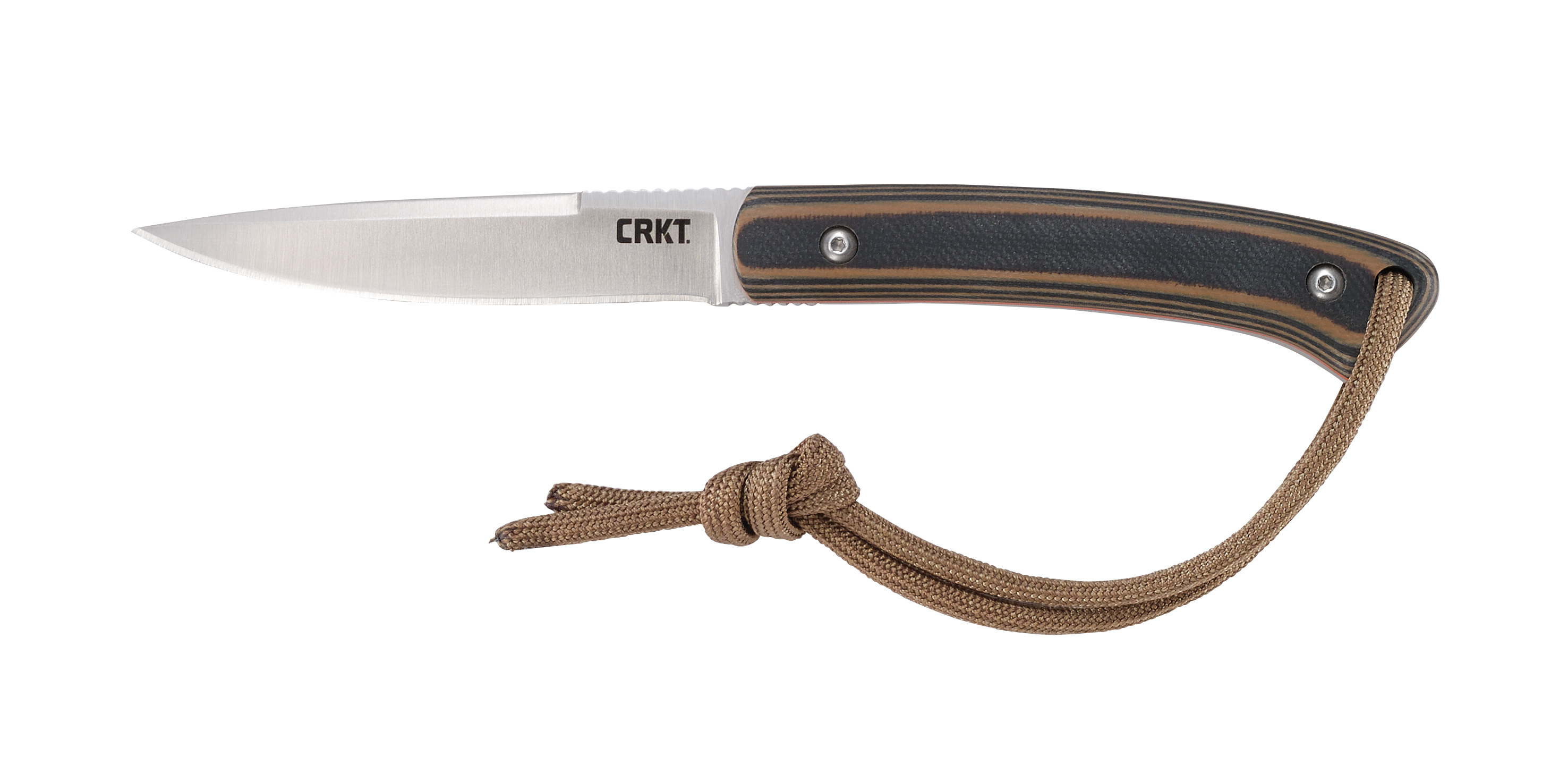 Columbia River Knife & Tool Biwa 3.02" Fixed Blade Knife, Plain Edge, 8Cr13MoV