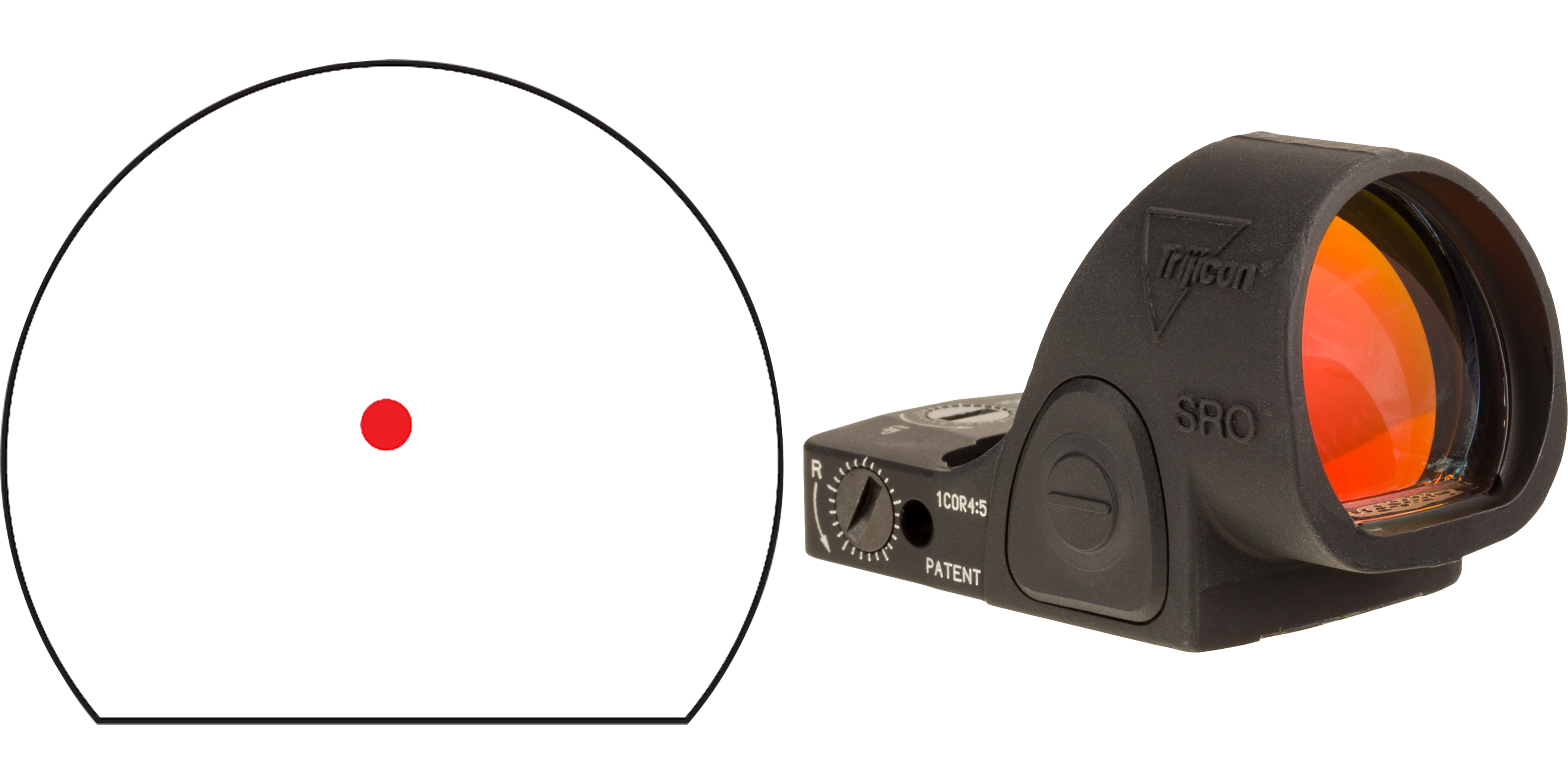 Trijicon SRO 5 MOA Red Dot Sight, Adjustable LED, Matte Black
