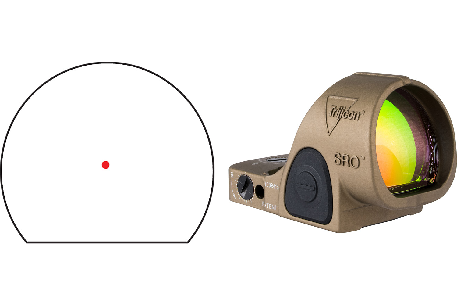 Trijicon SRO 2.5 MOA Red Dot Coyote Brown Anodized