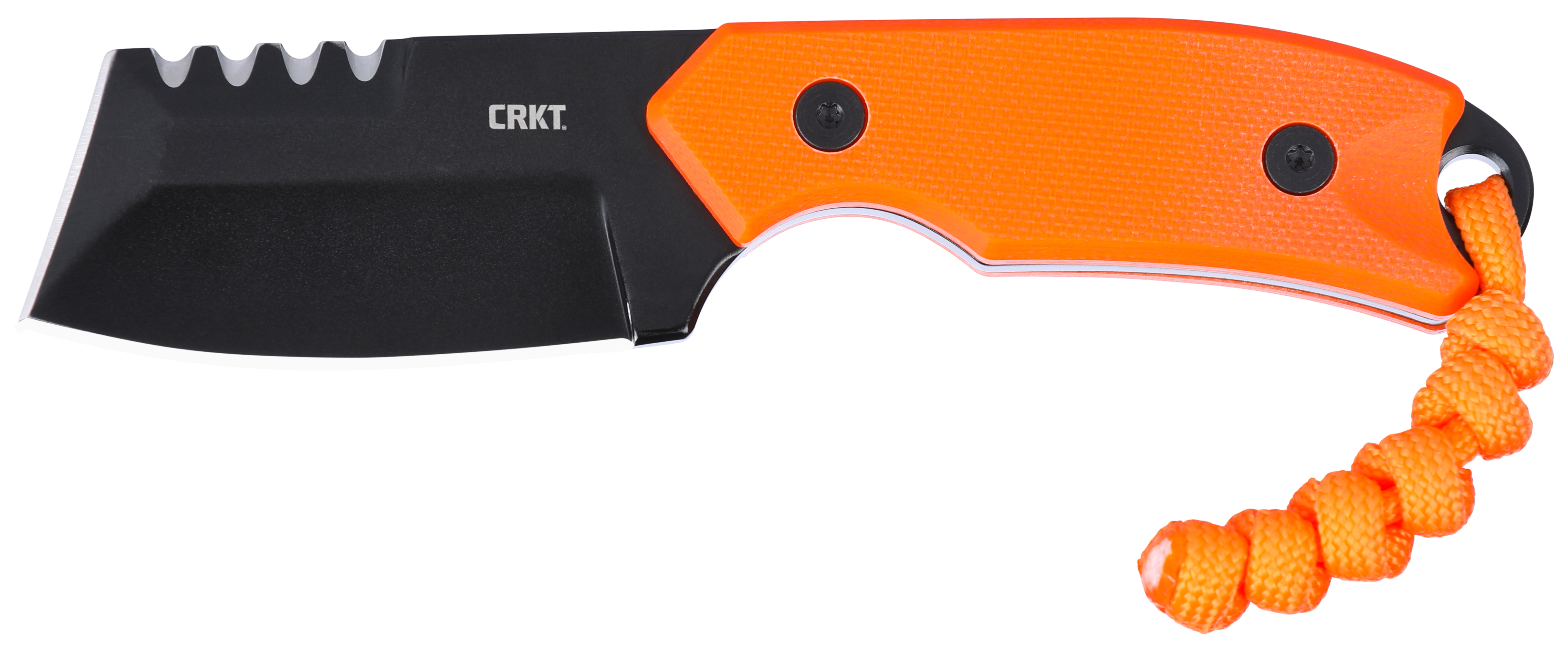 CRKT Razel Compact 2.32" Fixed Blade Knife, D2 Steel, Orange G10 - image 5 of 10
