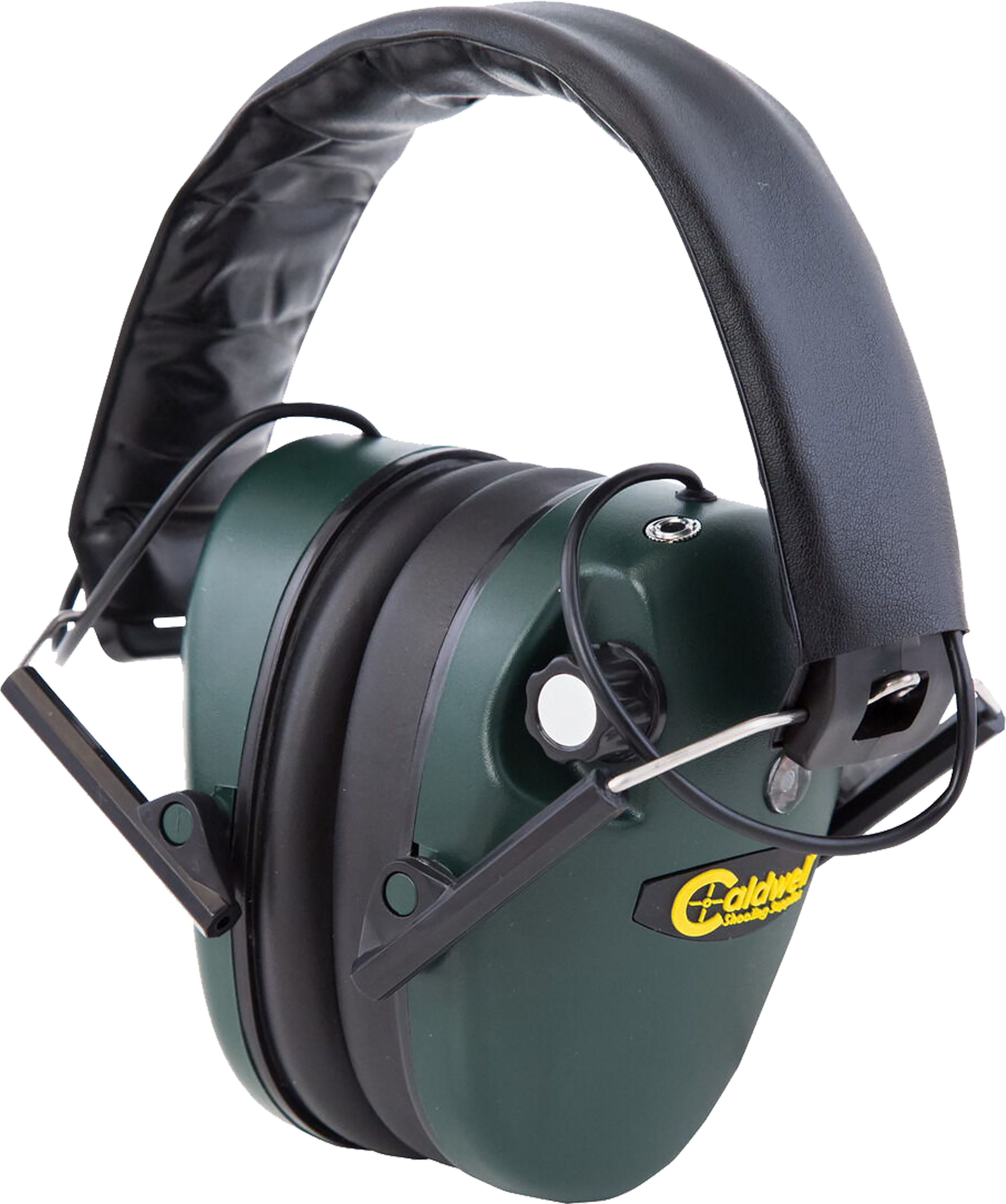 Caldwell E-Max Low Profile Stereo Electronic Muff - 23 dB NRR Green/Black